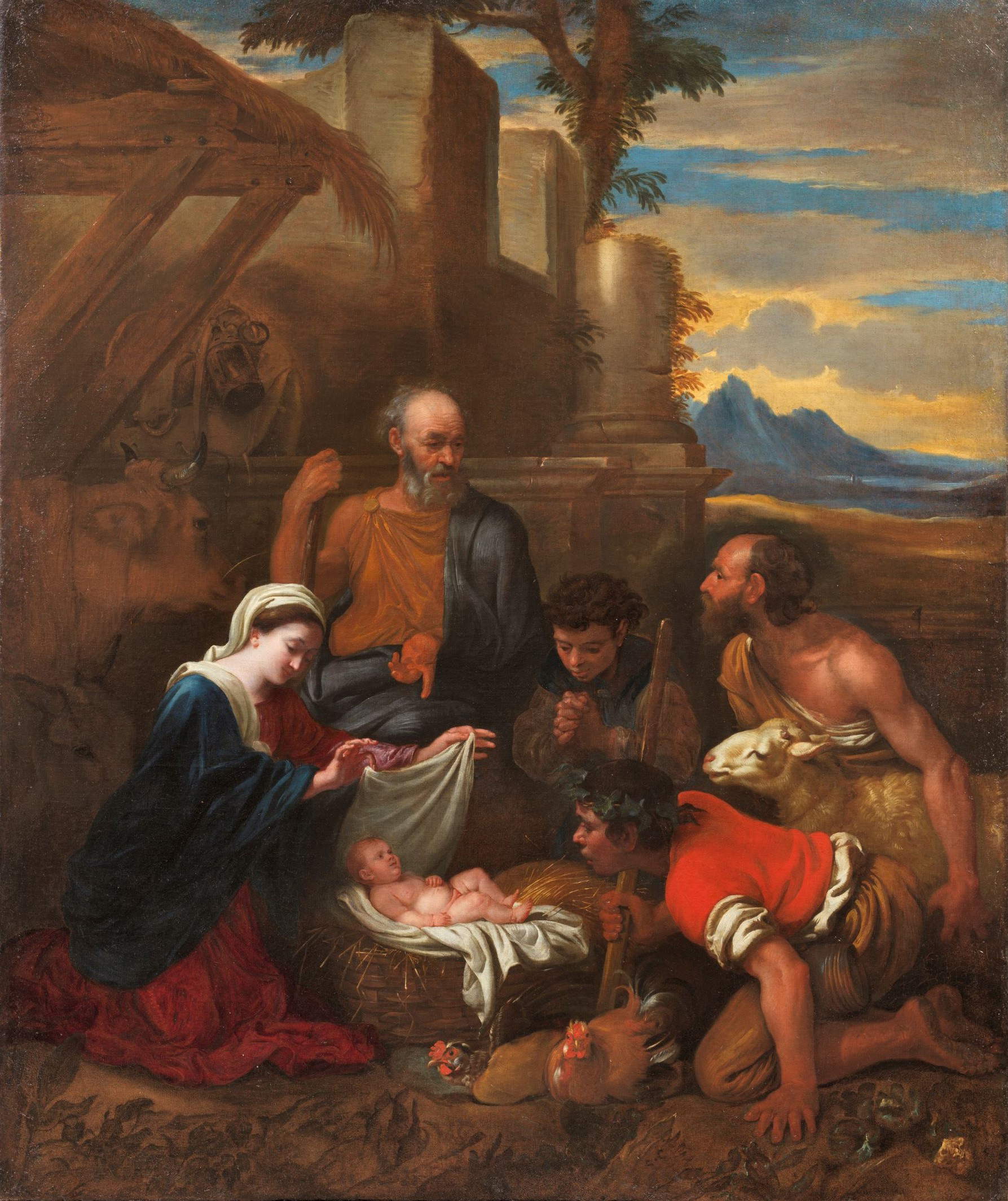 Salvatore Castiglione, Adorazione dei pastori (1645 - 1650)