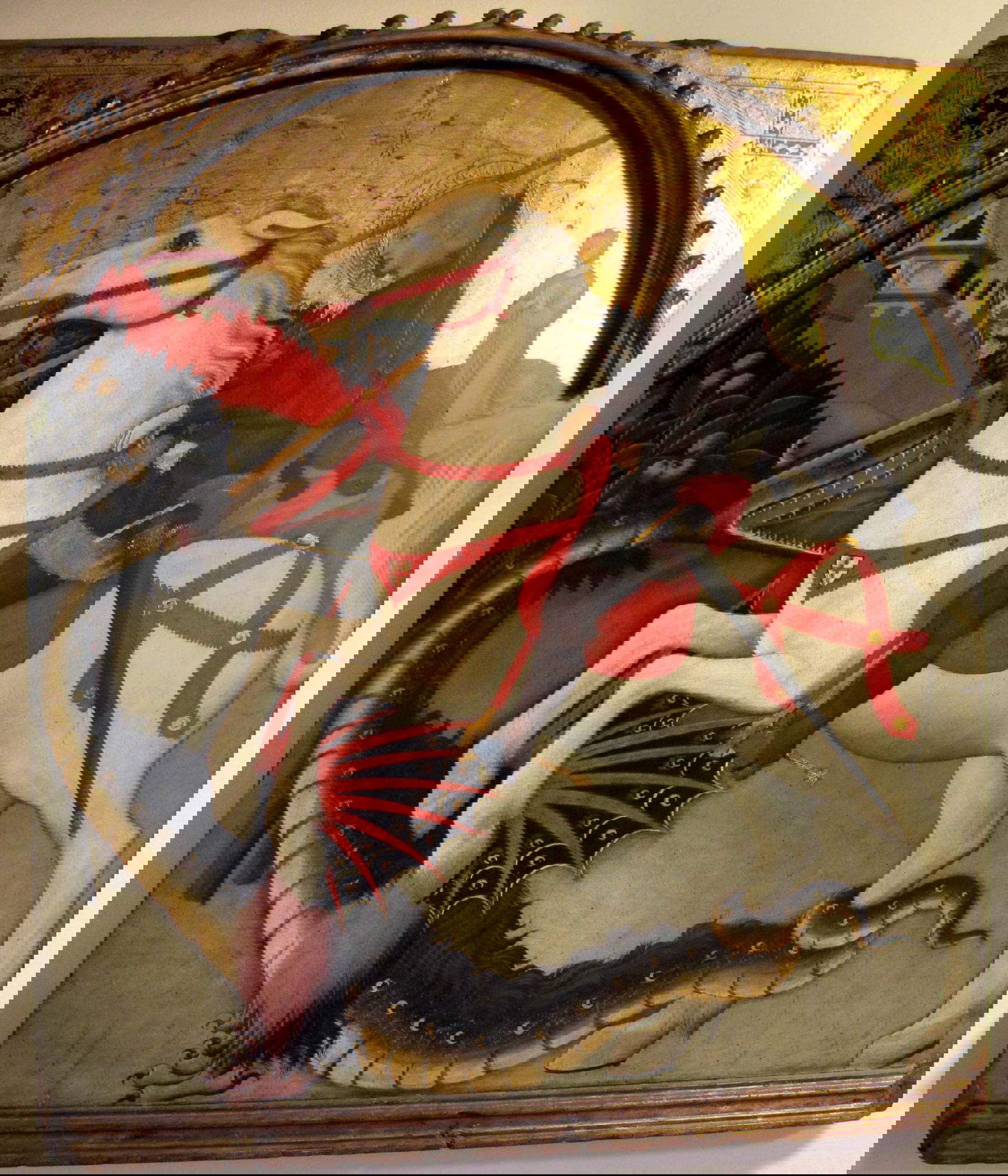 Sano di Pietro, Struggle between St. George and the Dragon (c. 1440 - 1450; tempera on panel; 140 x 122.5 cm; Siena, Museo Diocesano) Photo: Francesco Bini