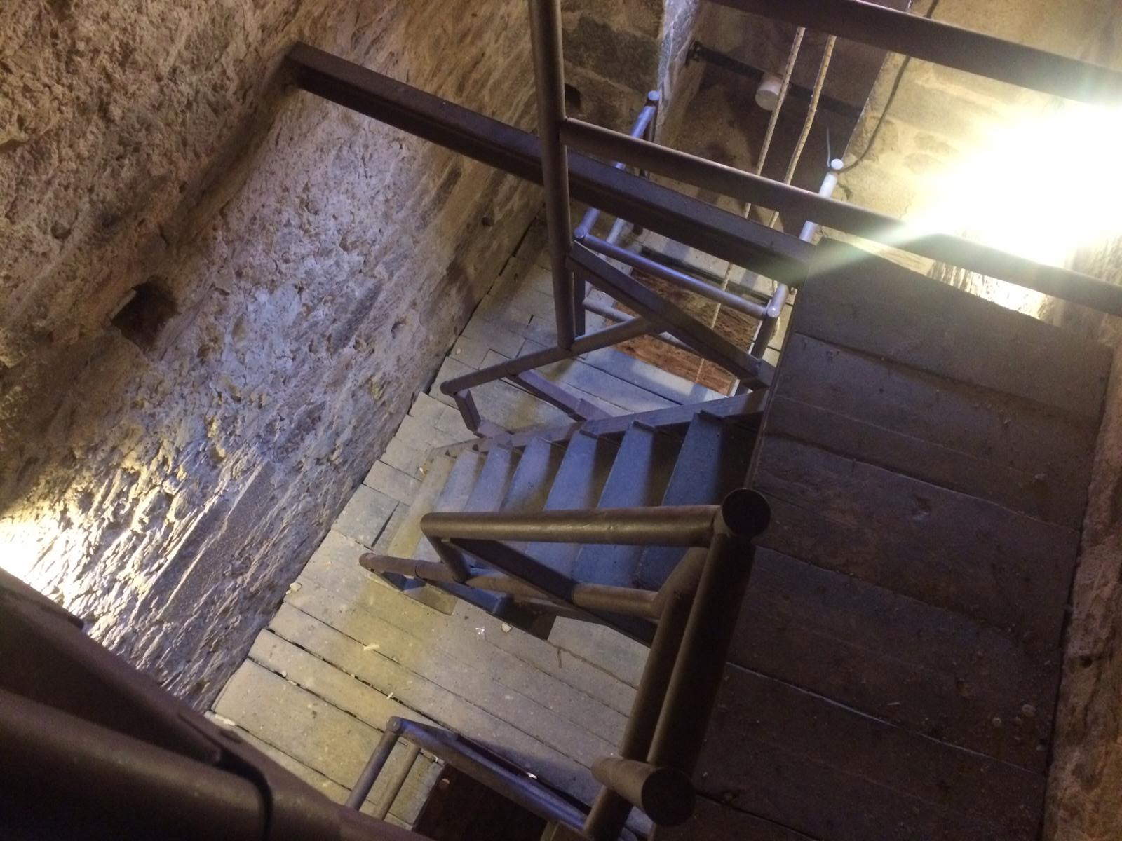 The stairs of the Tower after restoration