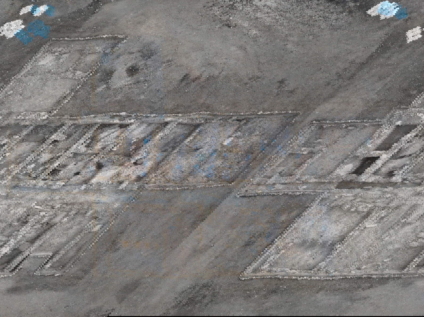 Fotografia aerea dello scavo nel sito di Pyla-Vigla. Foto: &copy; Facebook/Dipartimento delle Antichit&agrave; di Cipro