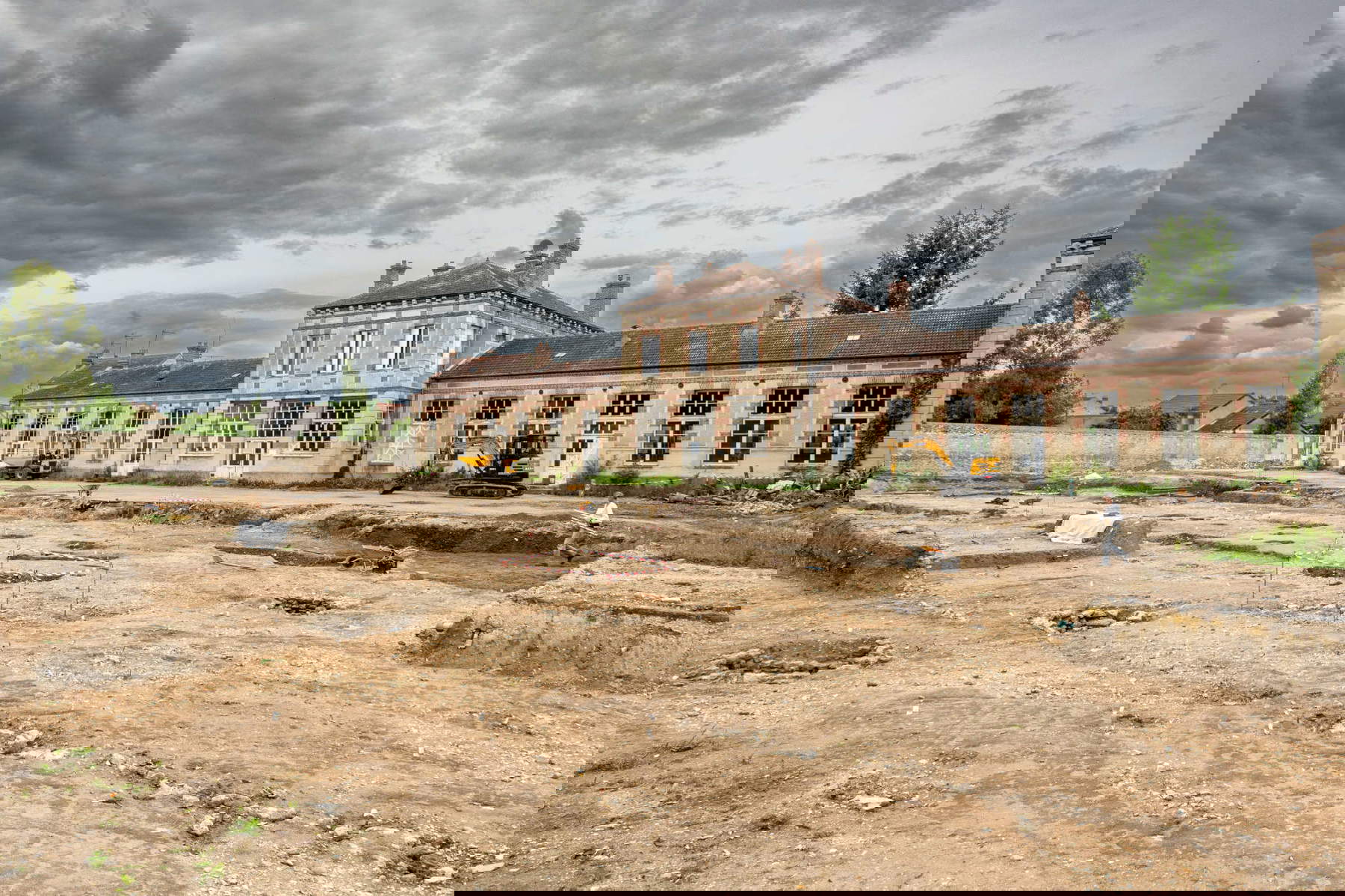 Scavi di Melun, vista aerea. Foto: INRAP