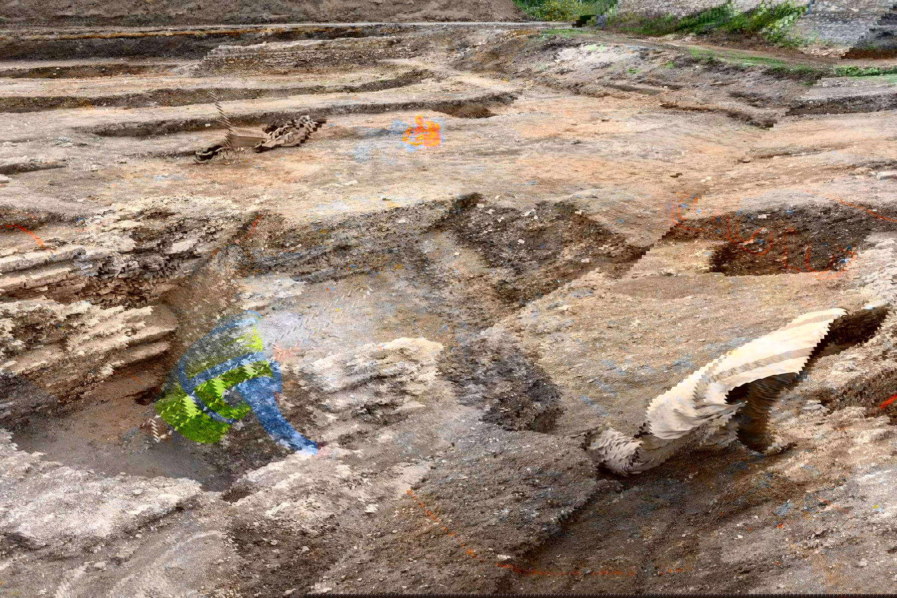 Cantina a 2,20 m di profondit&agrave; &copy; Hamid AZMOUN, Inrap