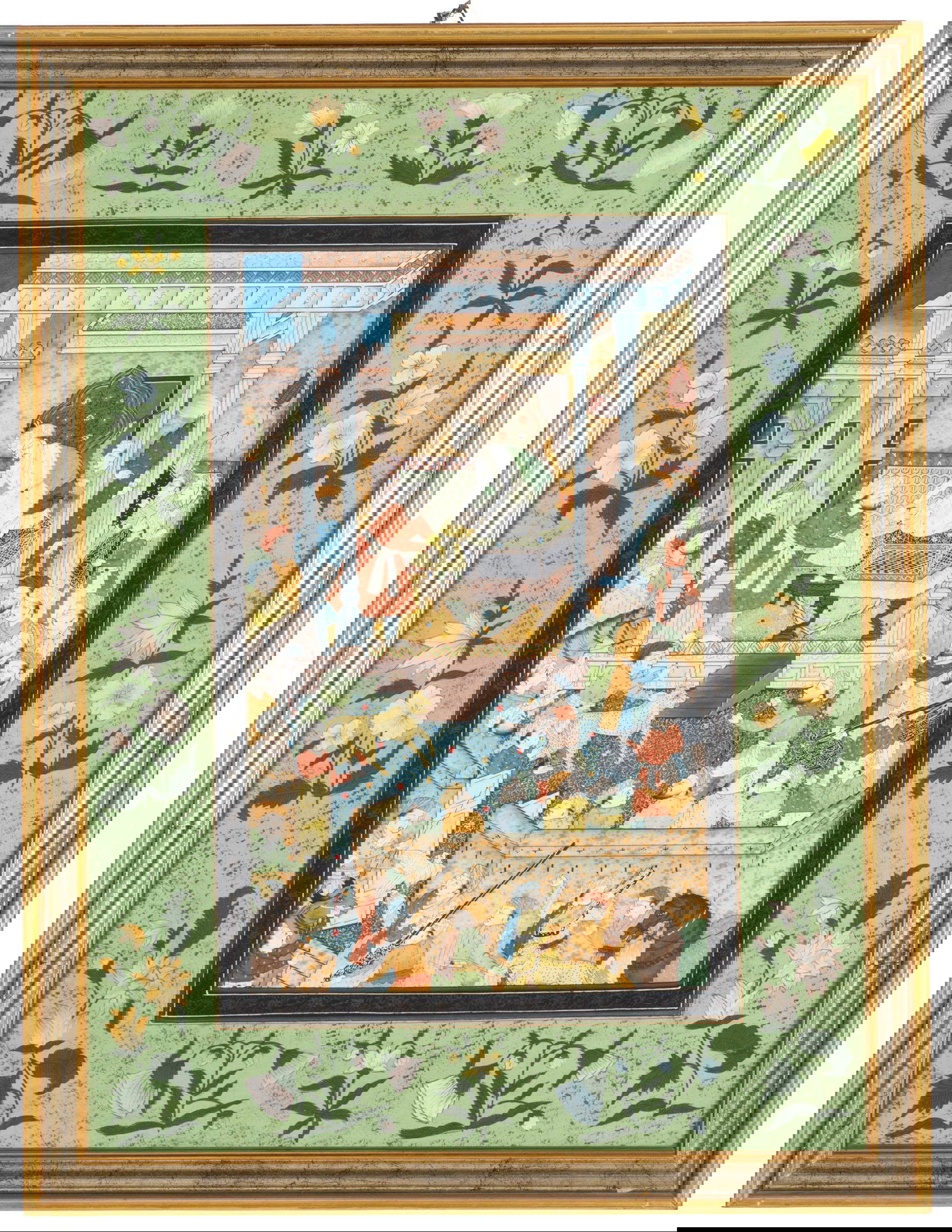 Scene di vita orientale (XIX secolo; tempera su seta, 52,5 x 38,5 cm circa) Foto: &copy;Viscontea