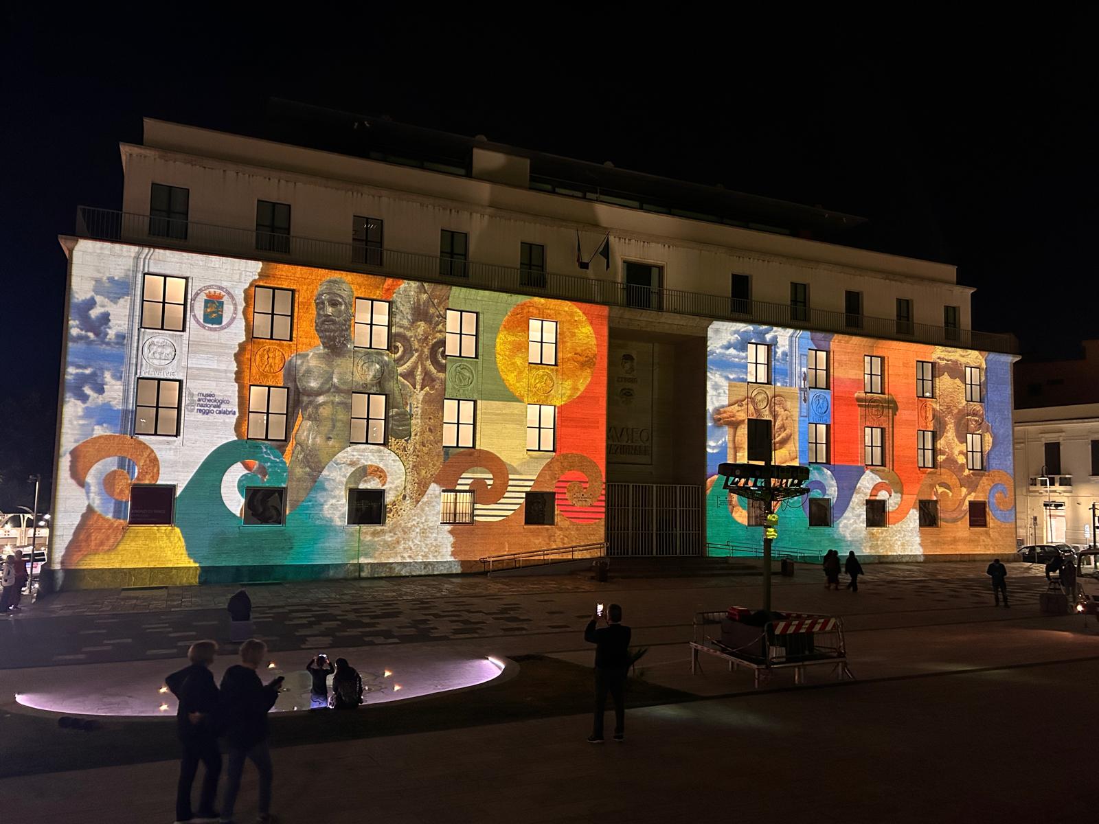 Le proiezioni sul Museo di Reggio Calabria