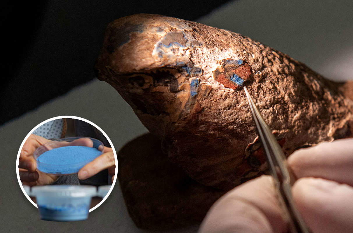 Un equipo de científicos ha recreado el Azul Egipcio, el pigmento sintético más antiguo del mundo