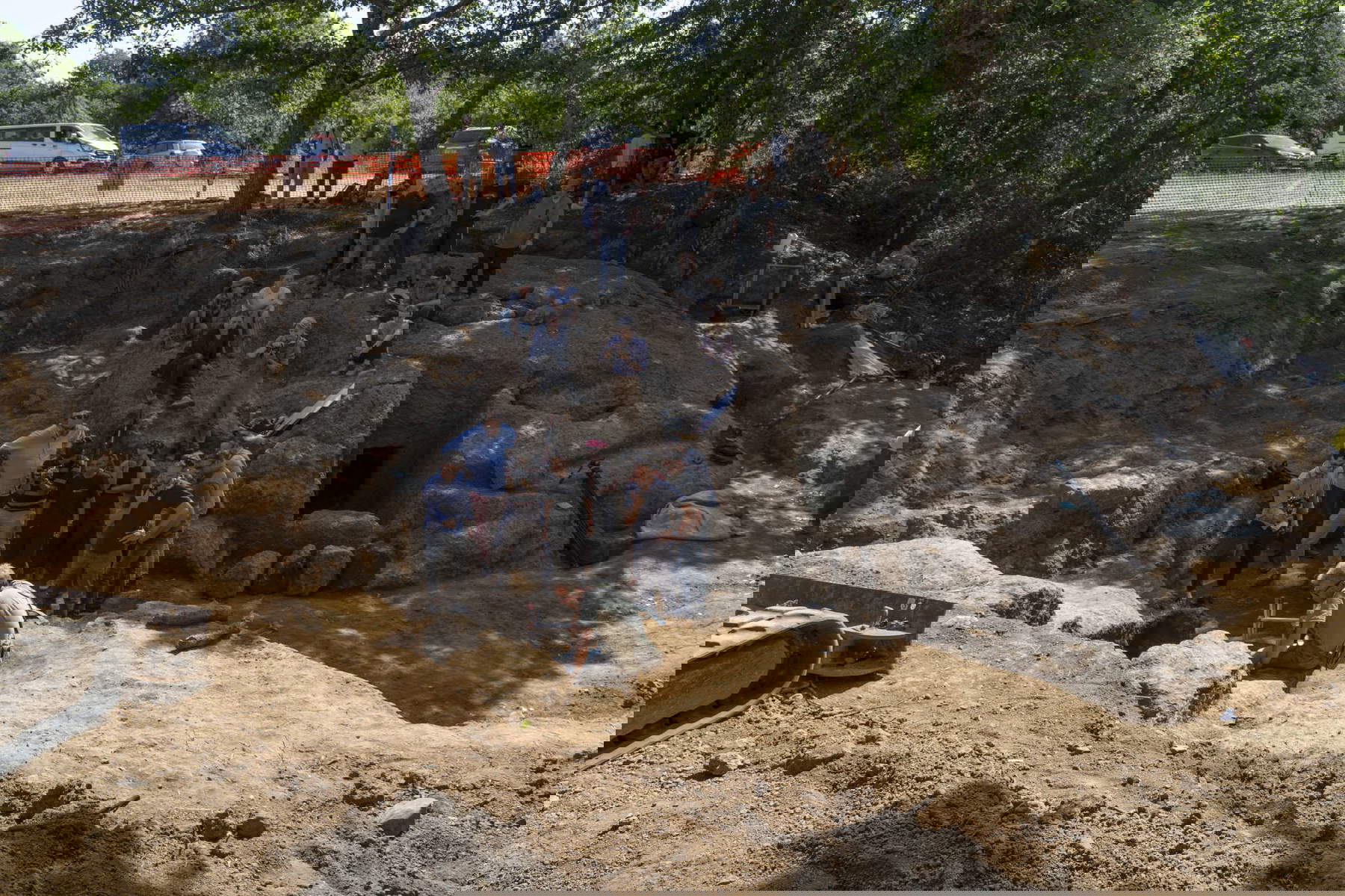 The discovery of the Etruscan tomb in Barbarano Romano