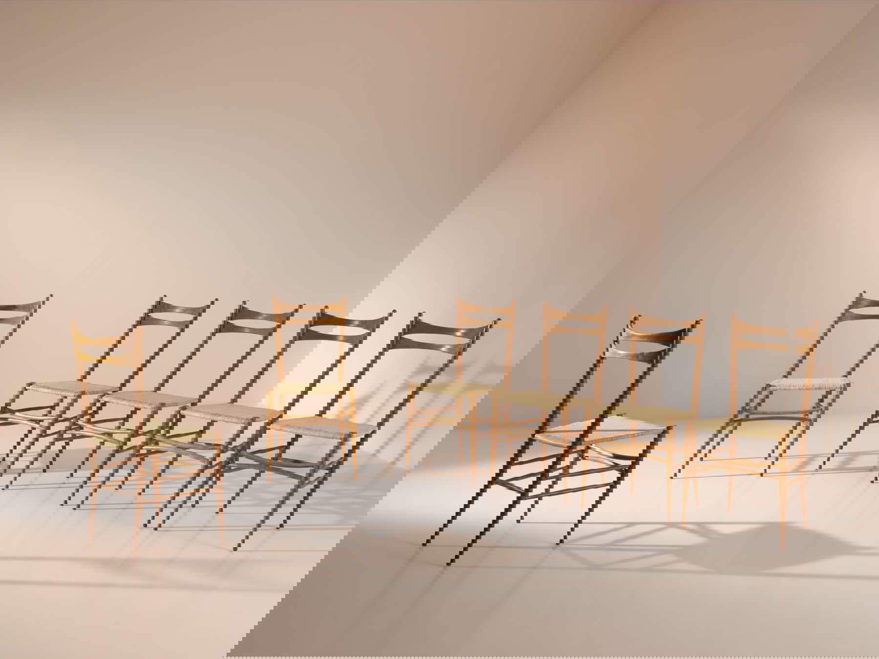 Chiappe, Sanguineti Colombo, Campanino workshop, Chiavari Light Chairs (20th century). Presented by Line-A Gallery S.r.l. Chiappe, Sanguineti Colombo, Campanino workshop, Chiavari Light Chairs (20th century). Presented by Line-A Gallery S.r.l.