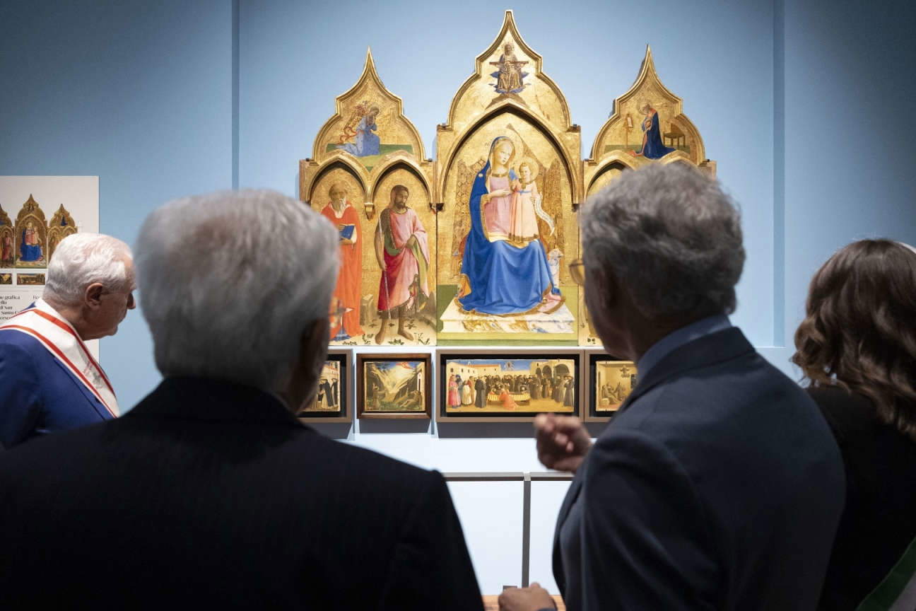 Visita del presidente Sergio Mattarella alla mostra Beato Angelico a Firenze Visita del presidente Sergio Mattarella alla mostra Beato Angelico a Firenze