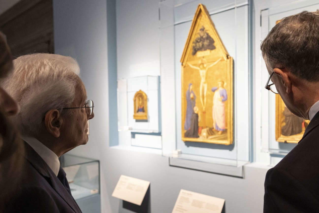 Visita del presidente Sergio Mattarella alla mostra Beato Angelico a Firenze Visita del presidente Sergio Mattarella alla mostra Beato Angelico a Firenze