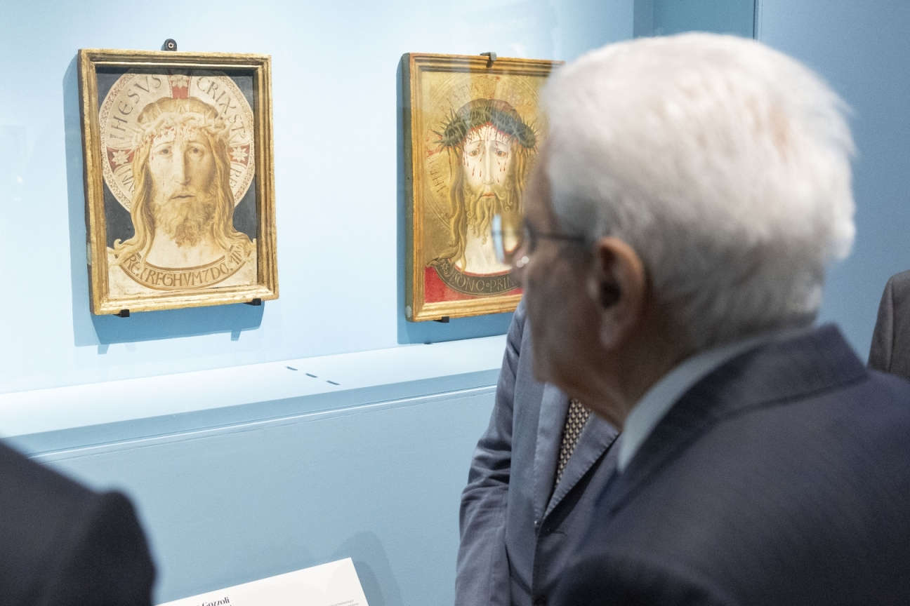 Visita del presidente Sergio Mattarella alla mostra Beato Angelico a Firenze Visita del presidente Sergio Mattarella alla mostra Beato Angelico a Firenze