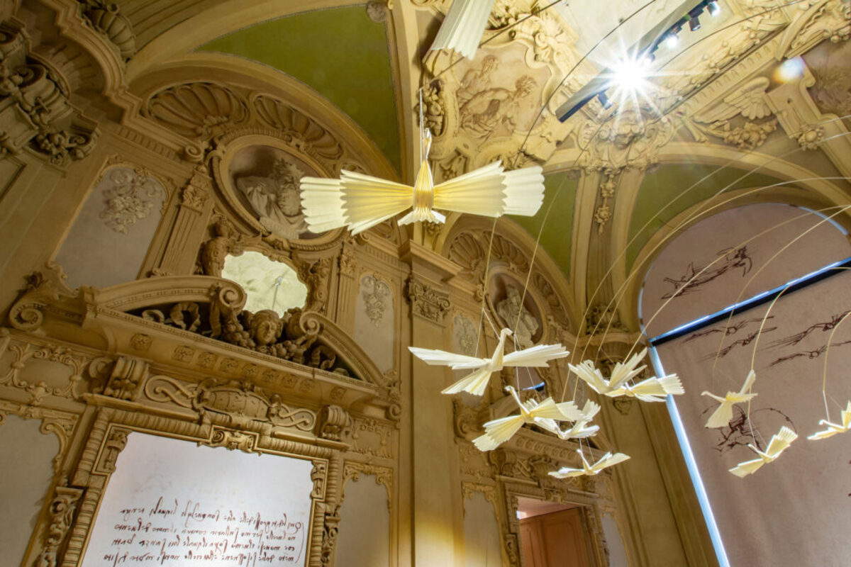 Sezione espositiva Uno spazio per Leonardo / Leonardo per lo spazio presso la Galleria Sabauda dei Musei Reali di Torino.