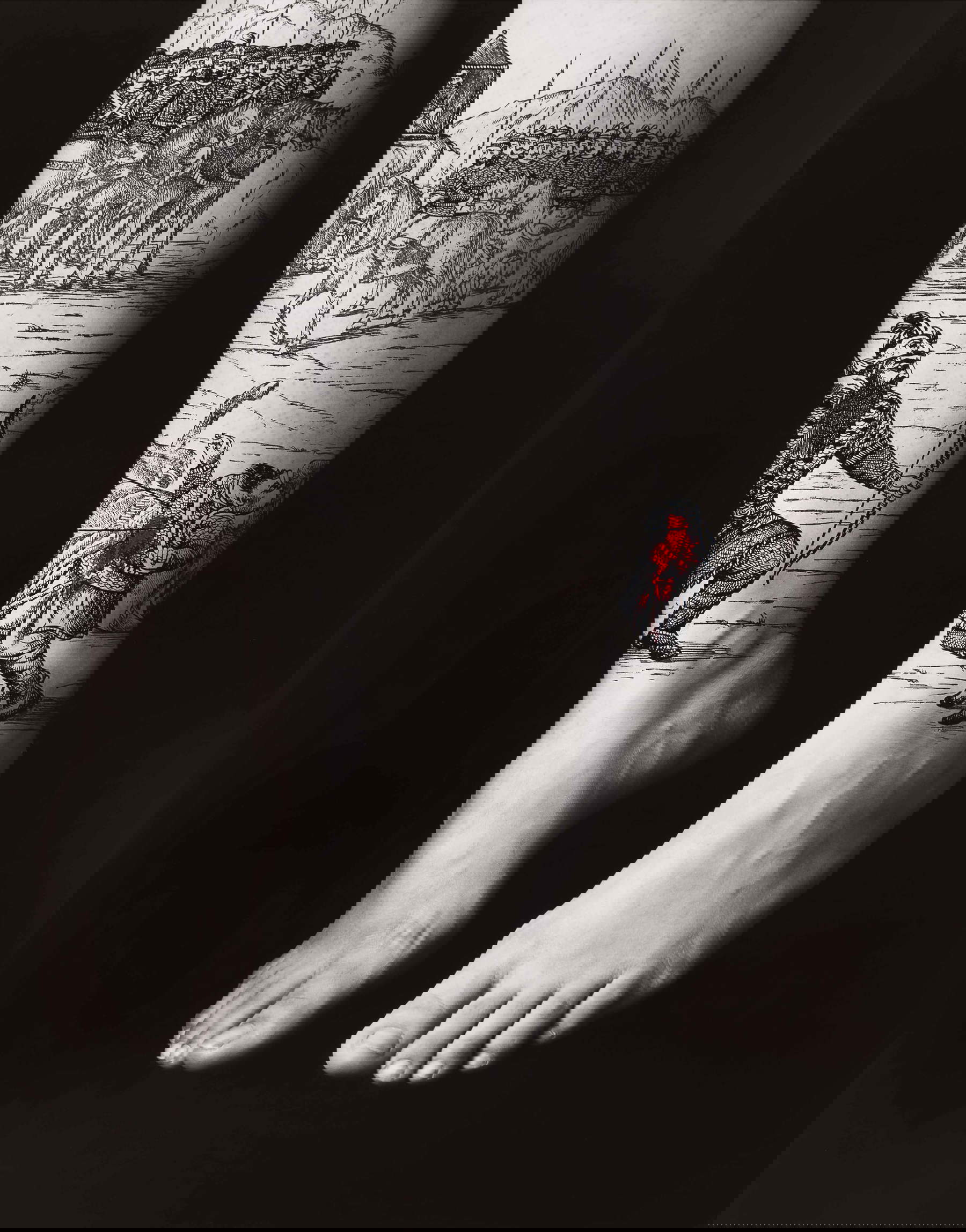 Shirin Neshat, Divine Rebellion, from The Book of Kings series (2012; ink and acrylic on silver salt print). Copyright Shirin Neshat, Gladstone Gallery and Noirmontartproductions.