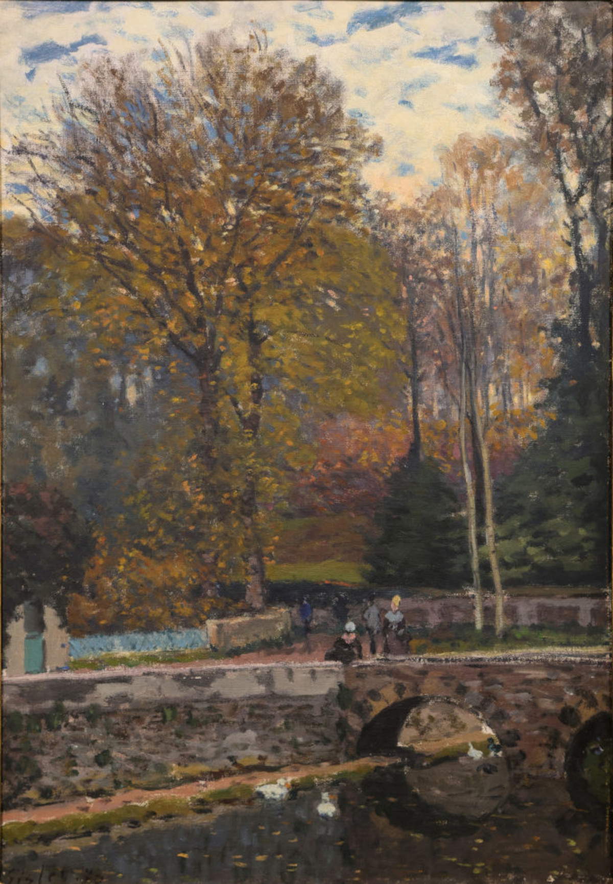 Alfred Sisley, Estanque de patos, Château de Pont, Louveciennes