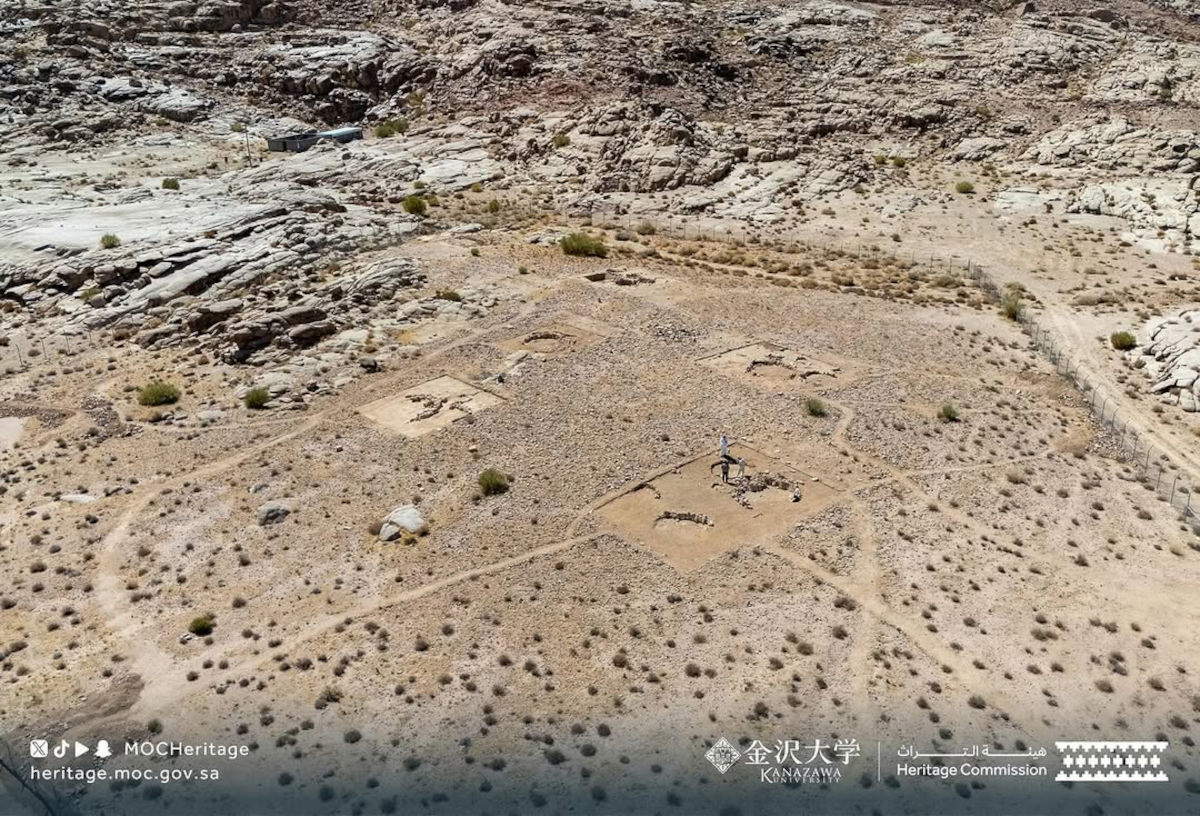 The site of Masyoun not far from the city of Tabuk, Saudi Arabia. Photo: Minister of Culture Bader bin Farhan Alsaud - Instagram profile
