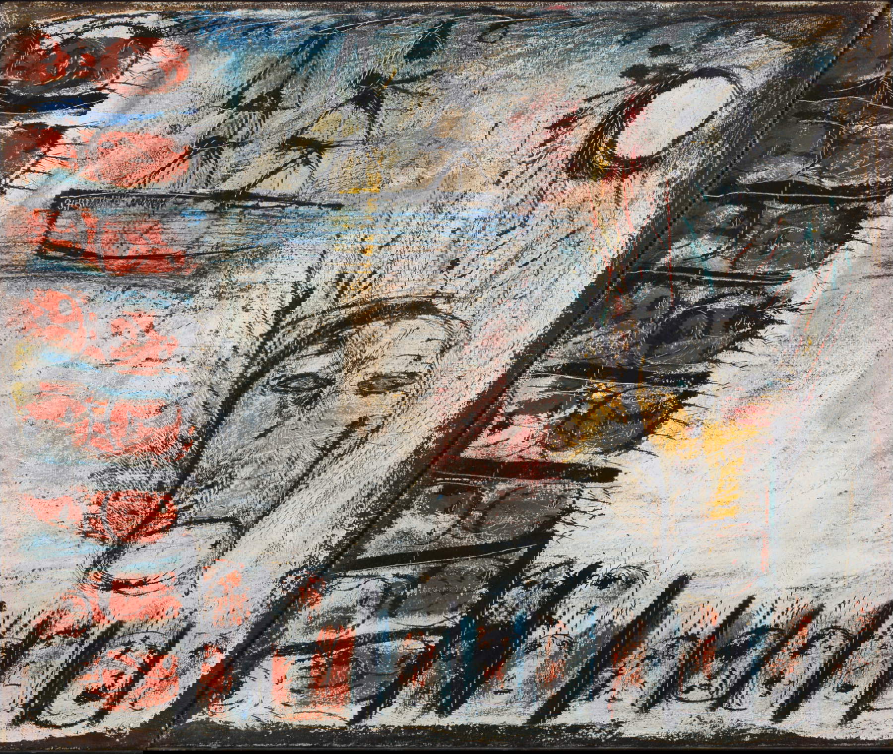 Slavko Kopač, Omaggio a Cristoforo Colombo (1949; olio su tela, 54 x 65 cm)