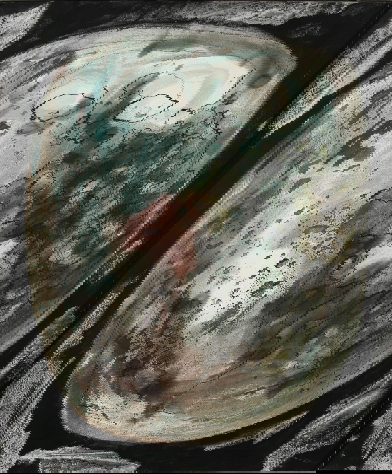 Slavko Kopač, Stagione - Primavera (1966; tecnica mista su tela, 65 x 54 cm)