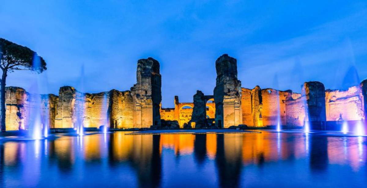 Baths of Caracalla: night tours of hypogea, mithraeum and water scenes