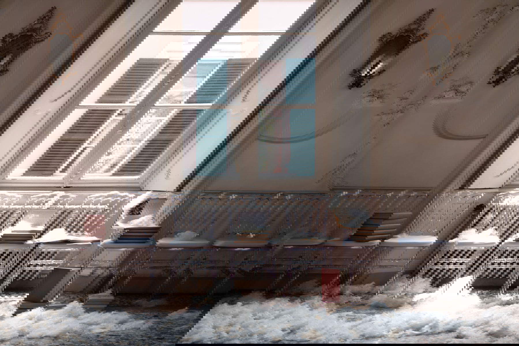 Stefano Arienti, Encyclopedia (2025; Parma, Palazzo Marchi) Photo: Domenico Buttafoco