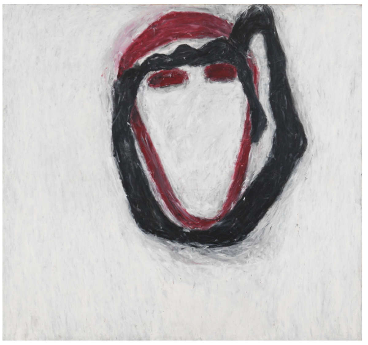 Susan Rothenberg, Red Head (1980-1981; acrilico su tela, 271,8 x 289,6 cm). Foto: Matt Grubb &copy; The Estate of Susan Rothenberg / Artists Rights Society (ARS), New York. Su concessione di Estate of Susan Rothenberg e Hauser &amp; Wirth