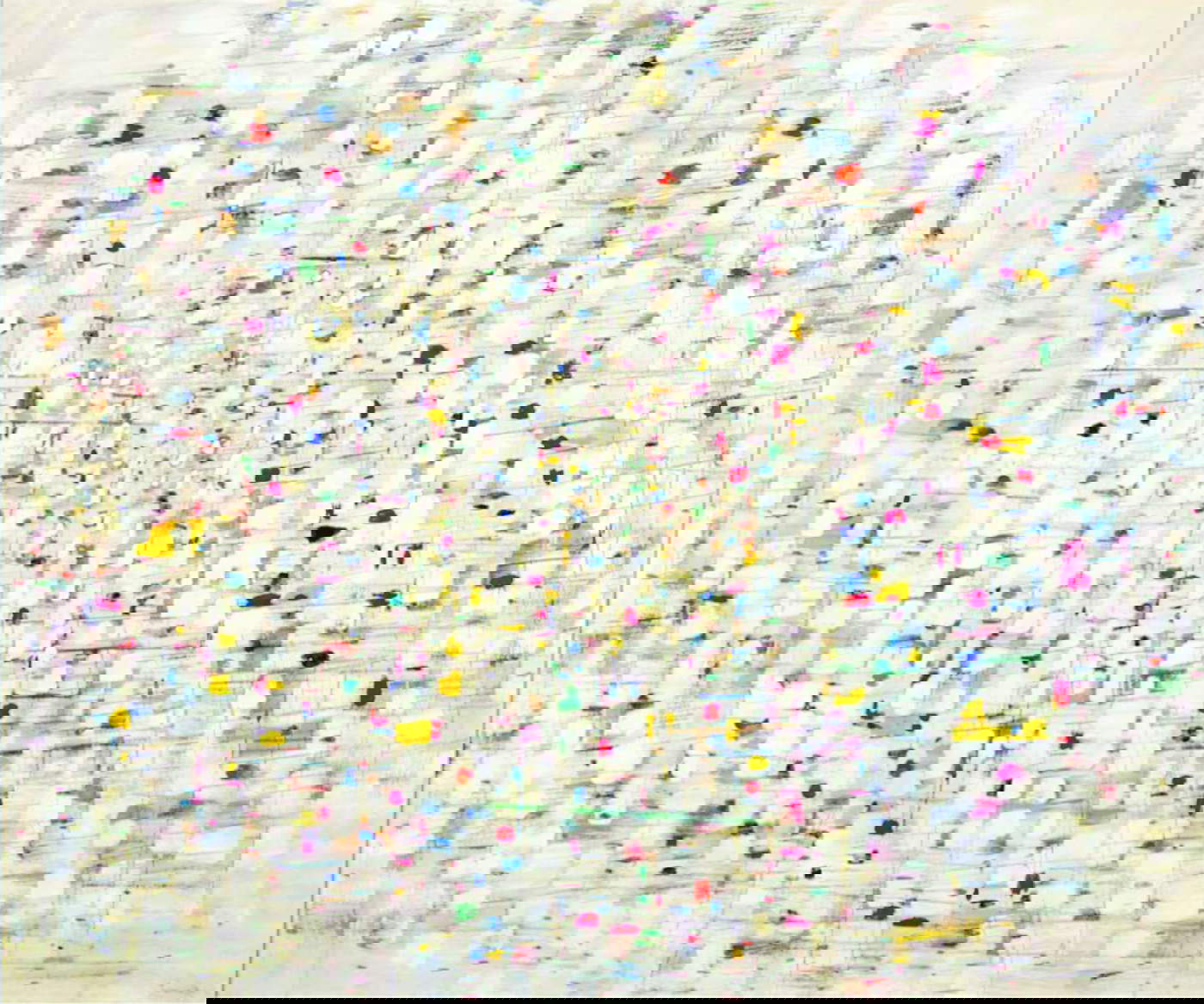 Tancredi Parmeggiani, Senza titolo (1955; olio su faesite, 100 x 120 cm)