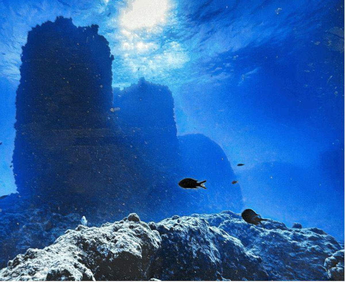 Parte del puerto hundido en la zona del Templo de Taposiris Magna. Foto: Ministerio de Turismo y Antigüedades.