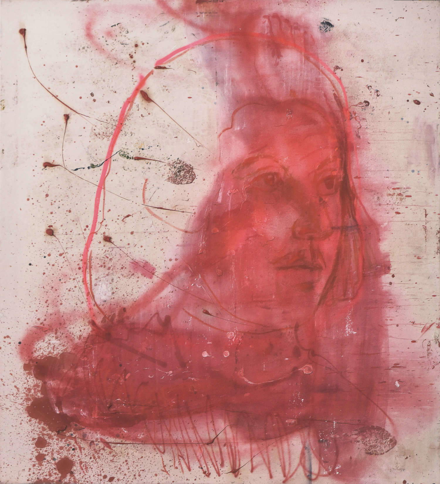 Thomas Lange, Boccaccio A (2016-2025 ; techniques mixtes sur coton, 180 x 160 cm) Thomas Lange, Boccaccio A (2016-2025 ; techniques mixtes sur coton, 180 x 160 cm)