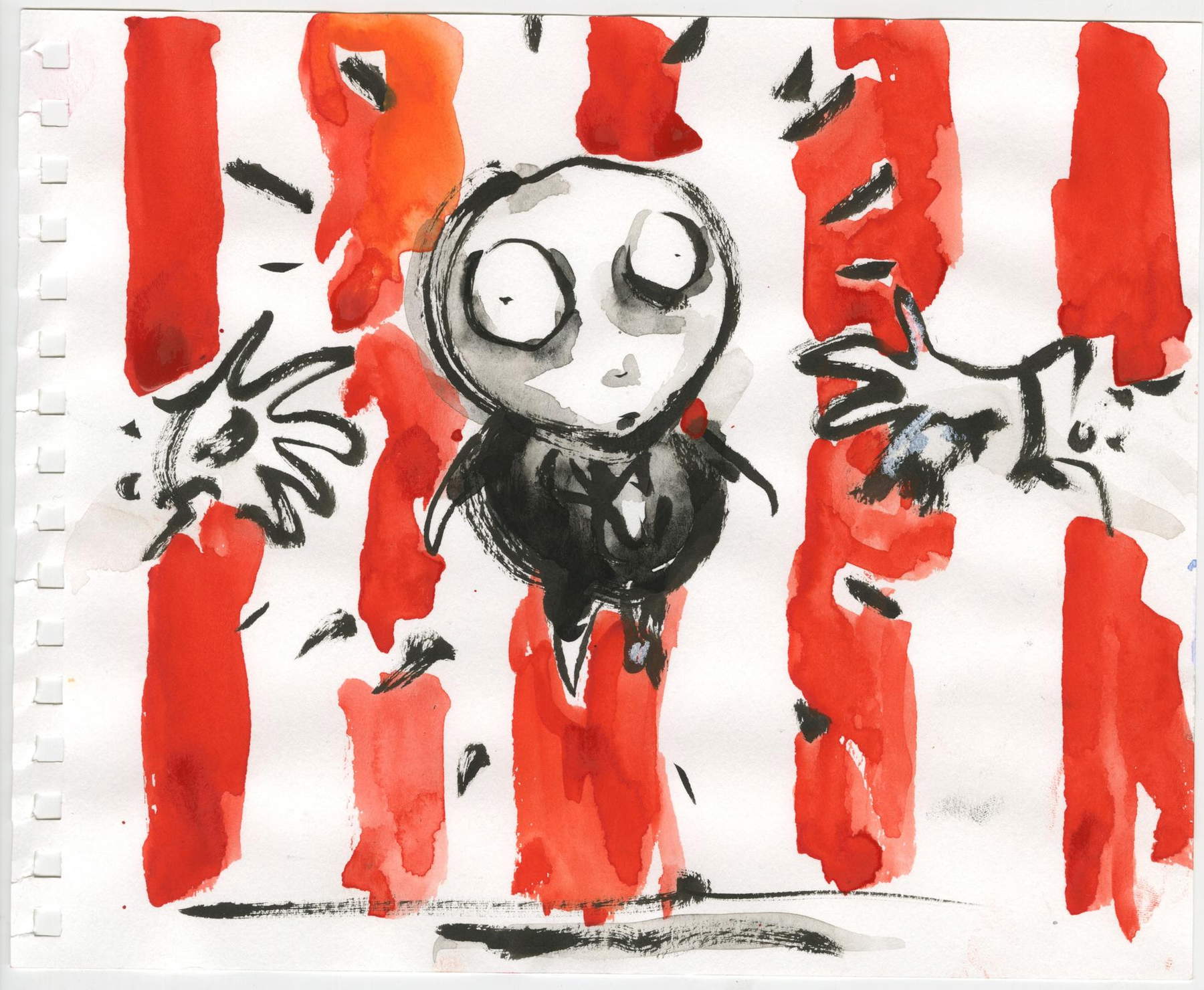 Tim Burton, Untitled (Penguin Boy) © Tim Burton