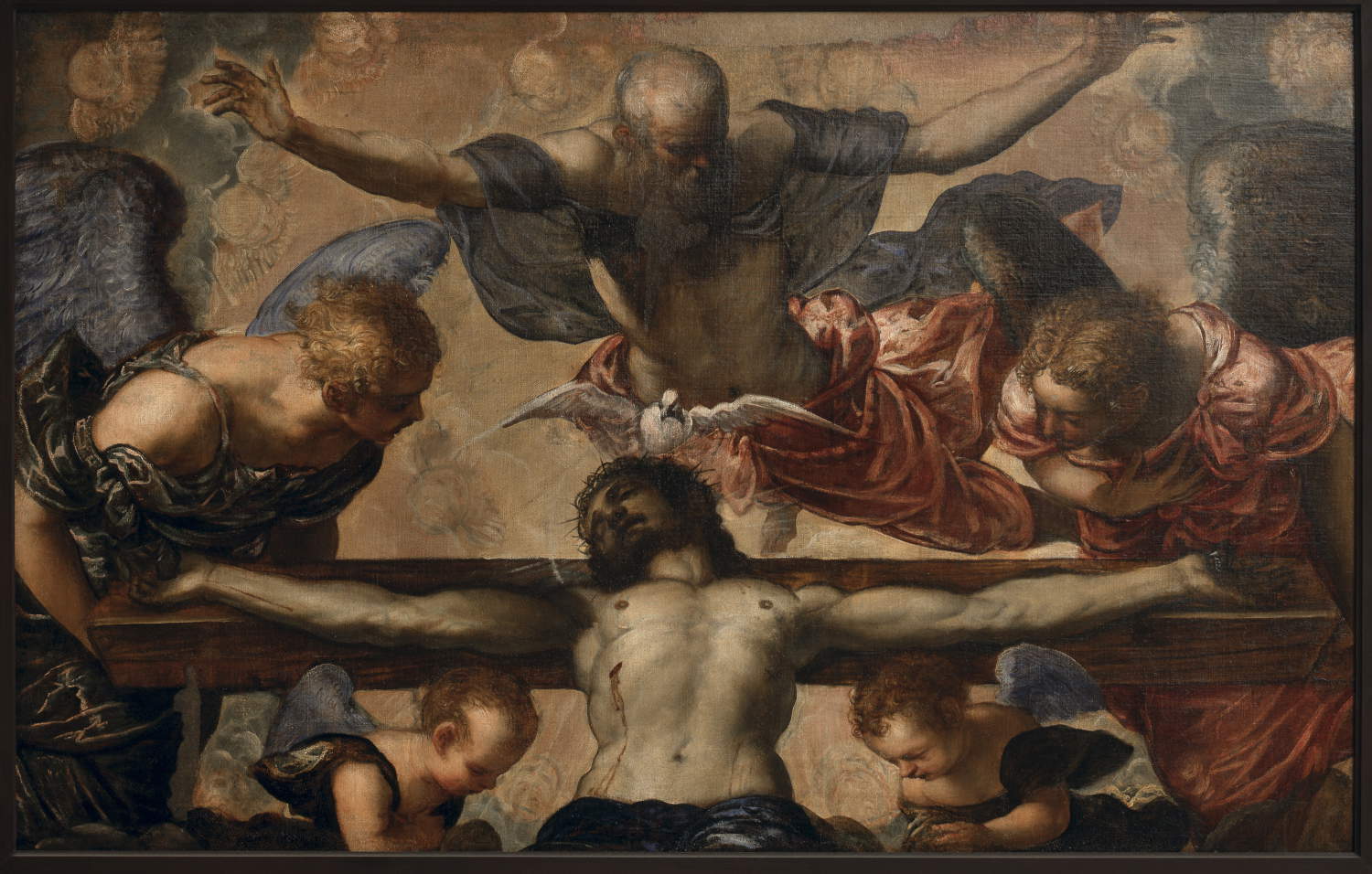 Jacopo Robusti known as Tintoretto, Trinity (c. 1561-1562; oil on canvas, 123 x 184 cm; Turin, Musei Reali - Galleria Sabauda, inv. 416)