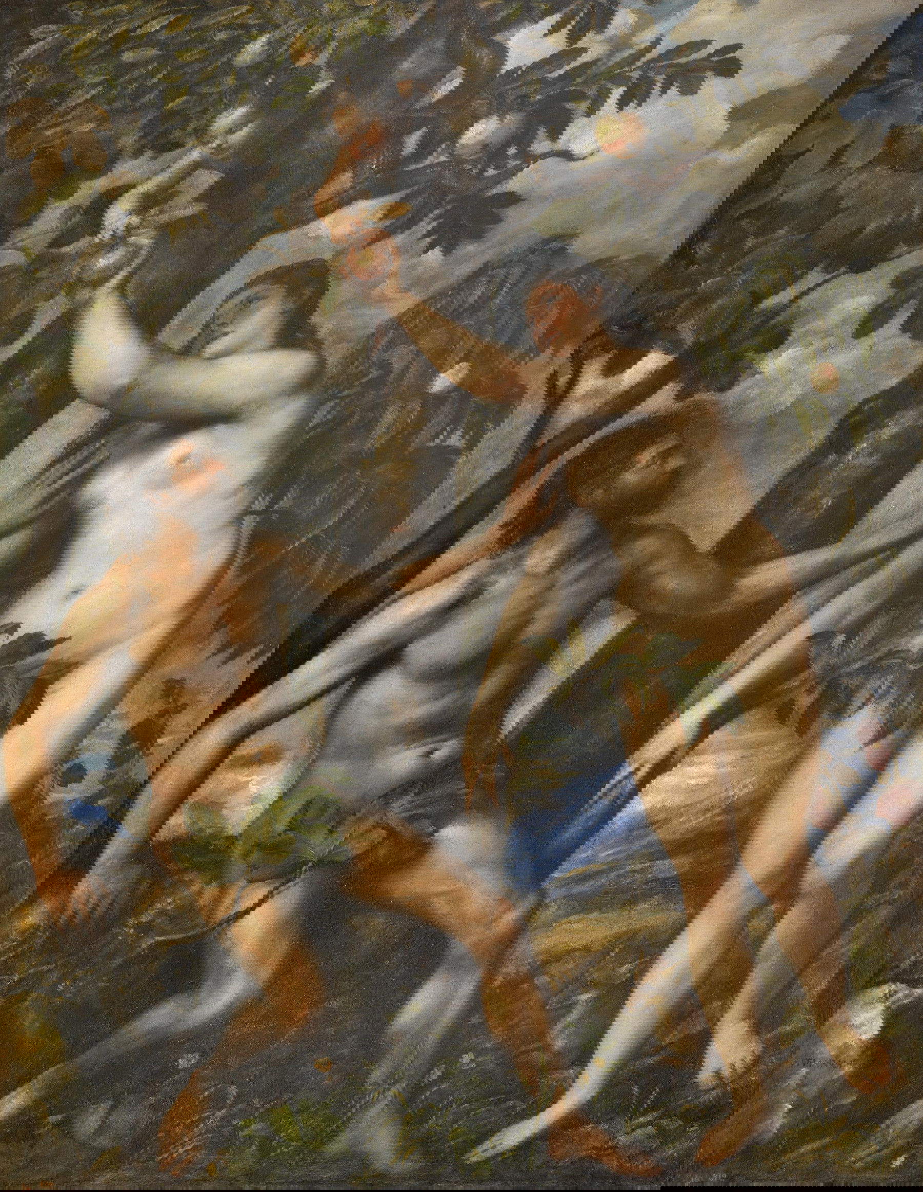 Tiziano (Tiziano Vecellio), Adamo ed Eva (1550 circa; olio su tela, 240 x 186 cm; Madrid, Museo del Prado)