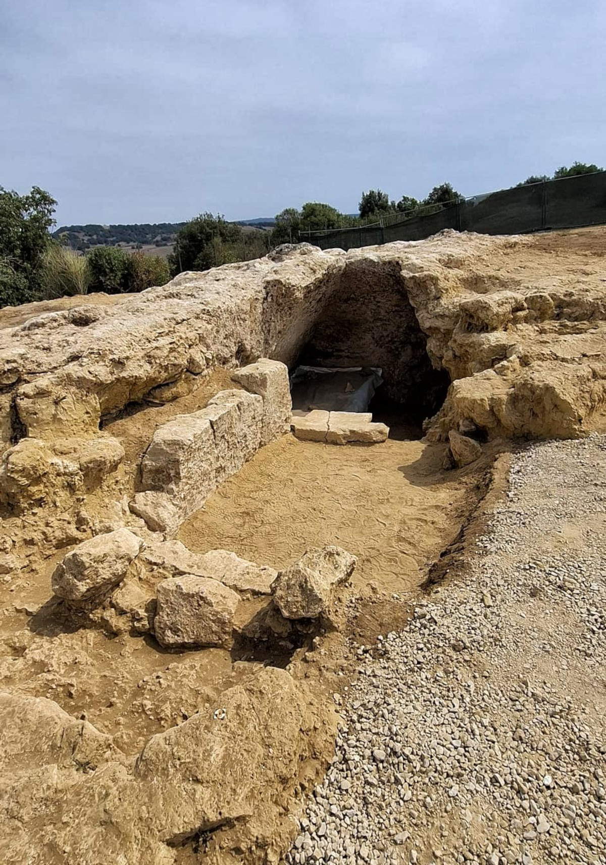 The tomb unearthed