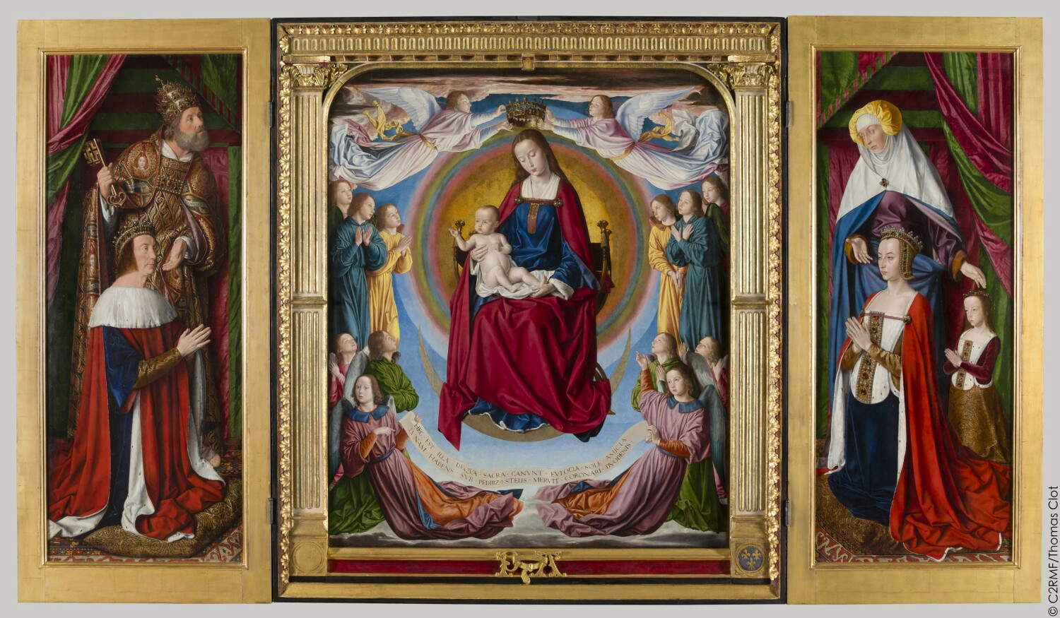 Jean Hey, the Moulins Triptych after restoration &copy; C2RMF / Thomas Clot