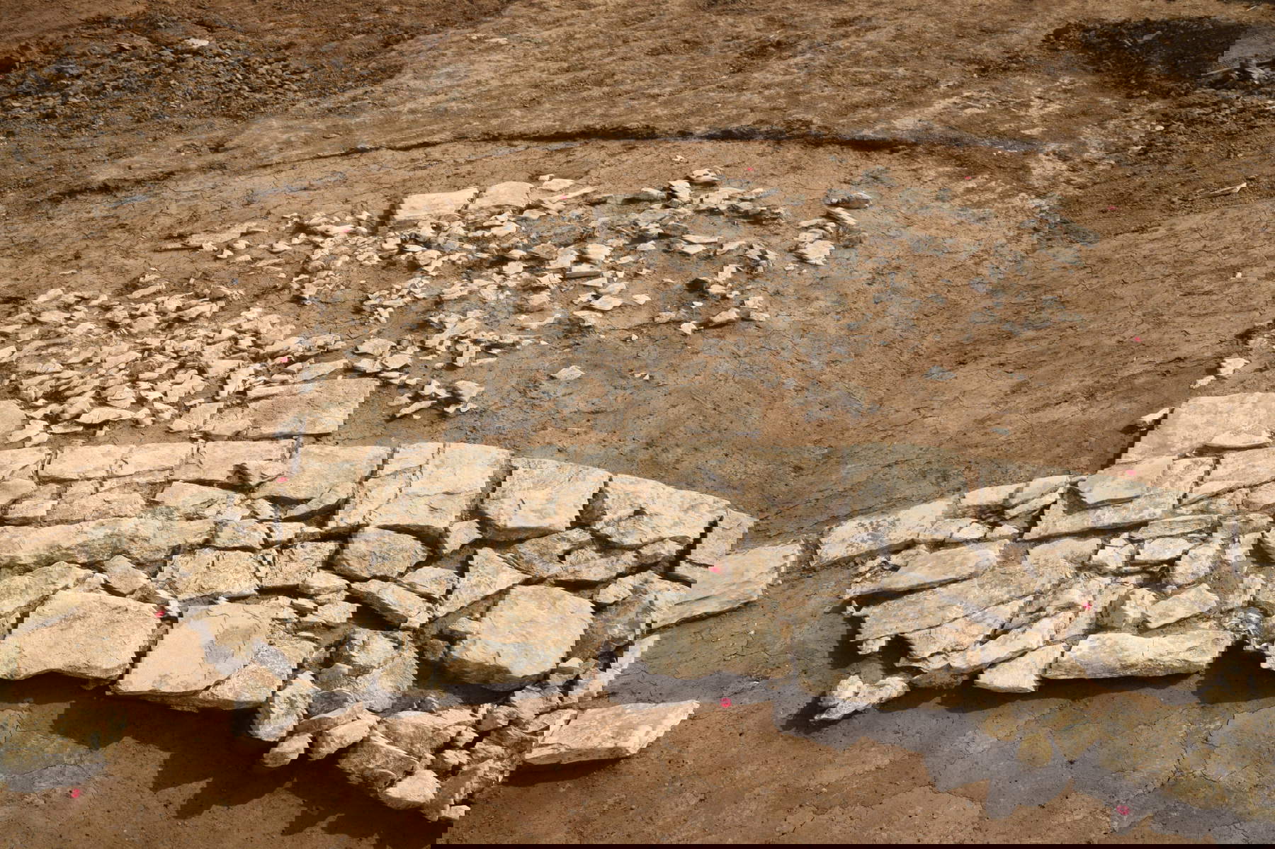 Extension carrée de deux mètres par deux mètres. Étude archéologique Dr. Woidich GmbH.