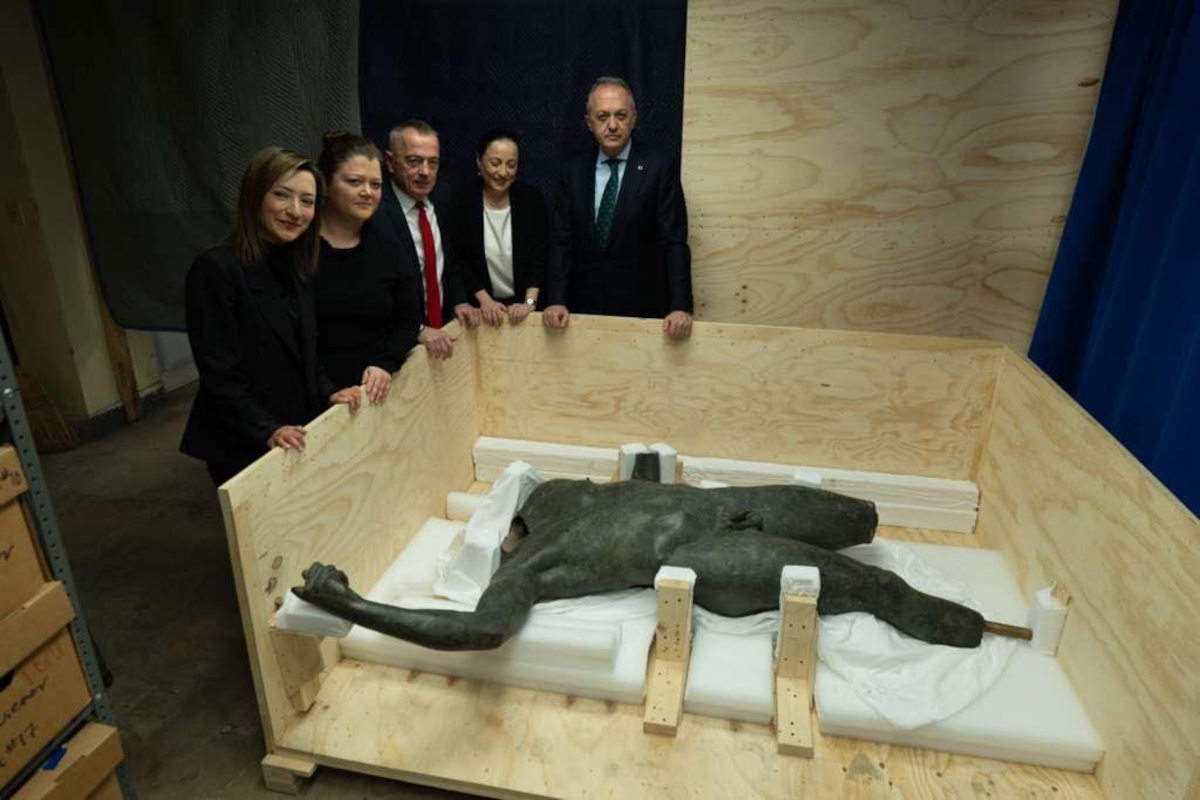 The monumental bronze statue. Photo: X/ Ministry of Culture and Tourism of the Republic of Turkey - Mehmet Nuri Ersoy