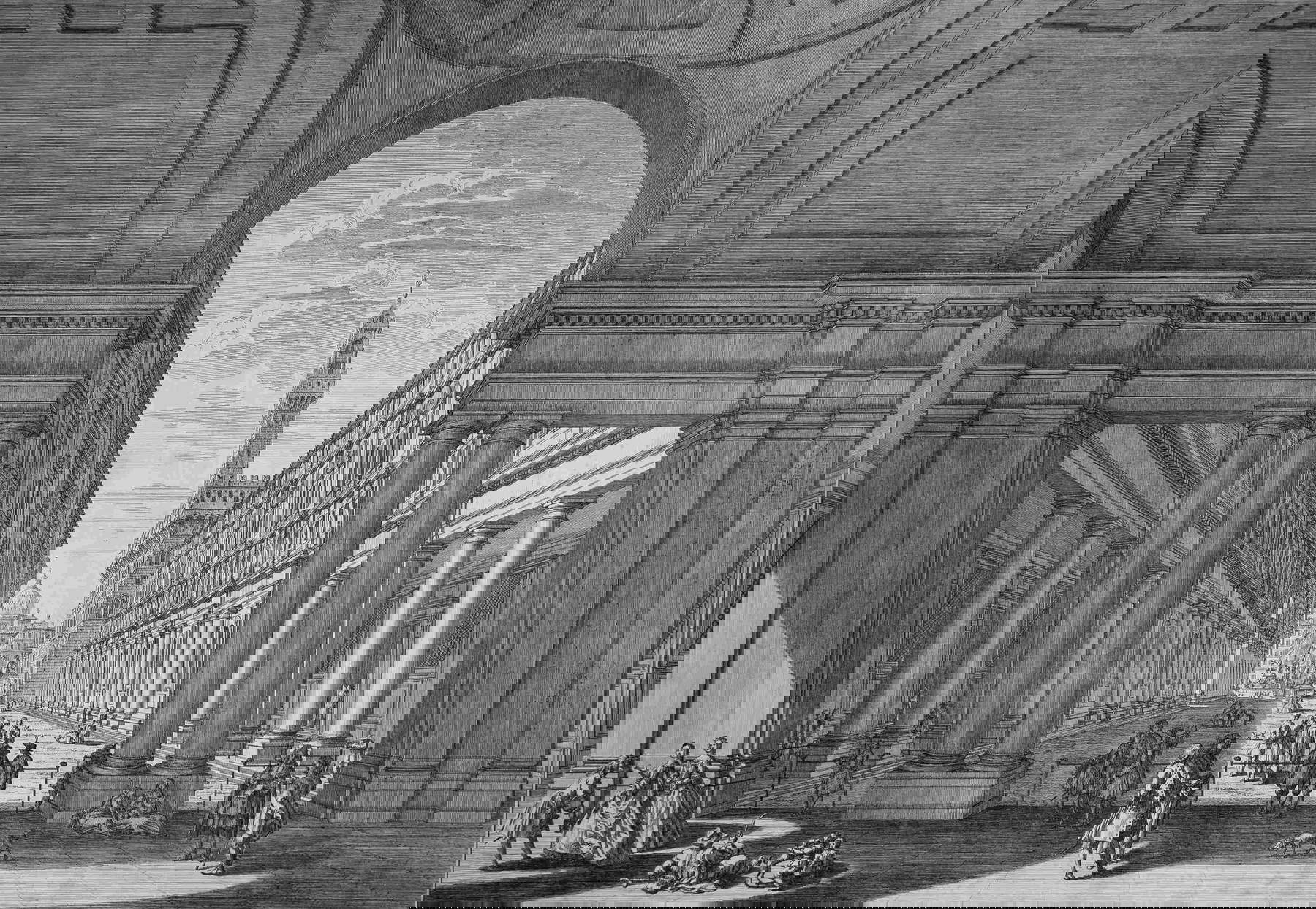 The Uffizi Galleries in an eighteenth-century print