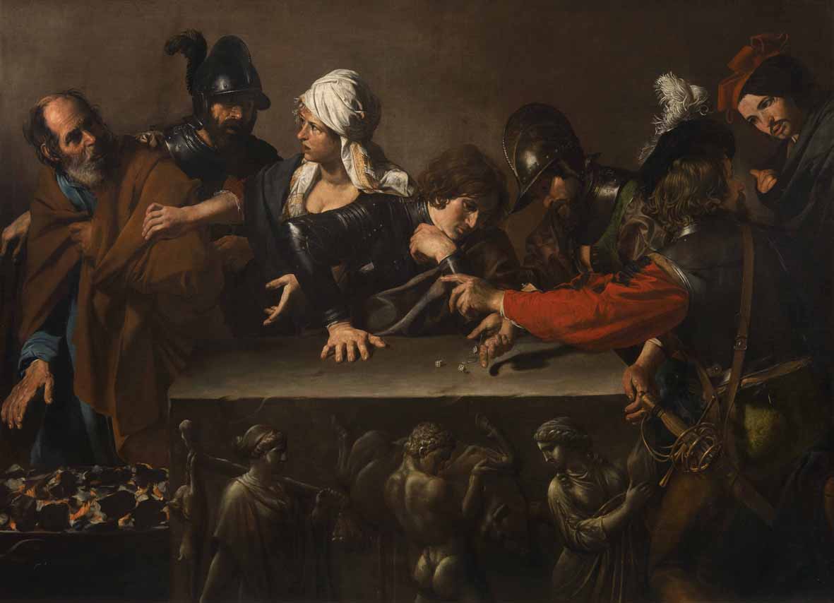 Valentin de Boulogne, Negazione di Pietro (1620; olio su tela; Firenze, Fondazione Roberto Longhi) Valentin de Boulogne, Negazione di Pietro (1620; olio su tela; Firenze, Fondazione Roberto Longhi)