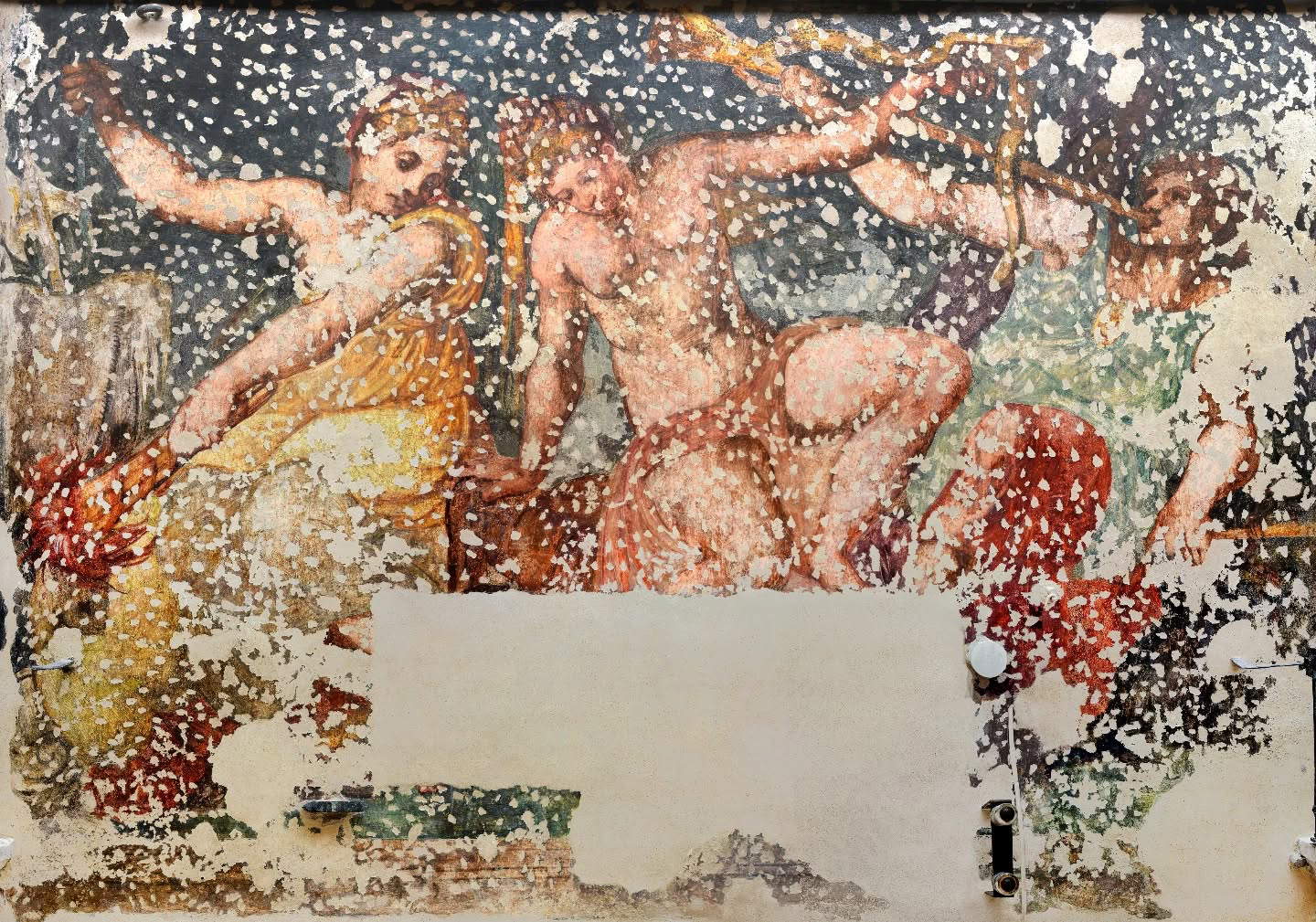 Sixteenth-century mural painting discovered in Rialto, Venice