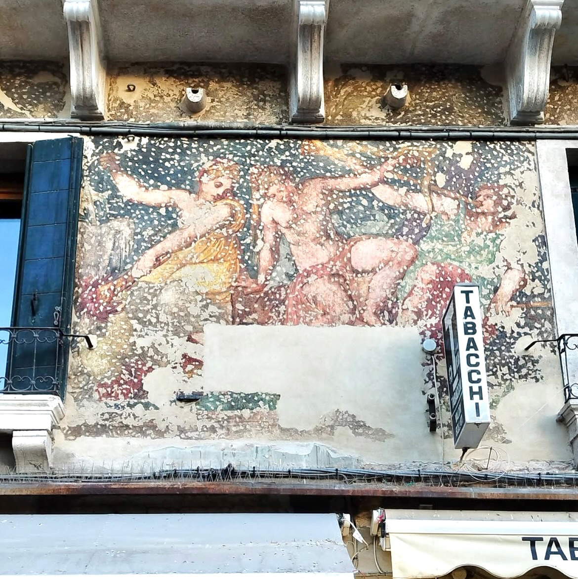 Sixteenth-century mural painting discovered in Rialto, Venice