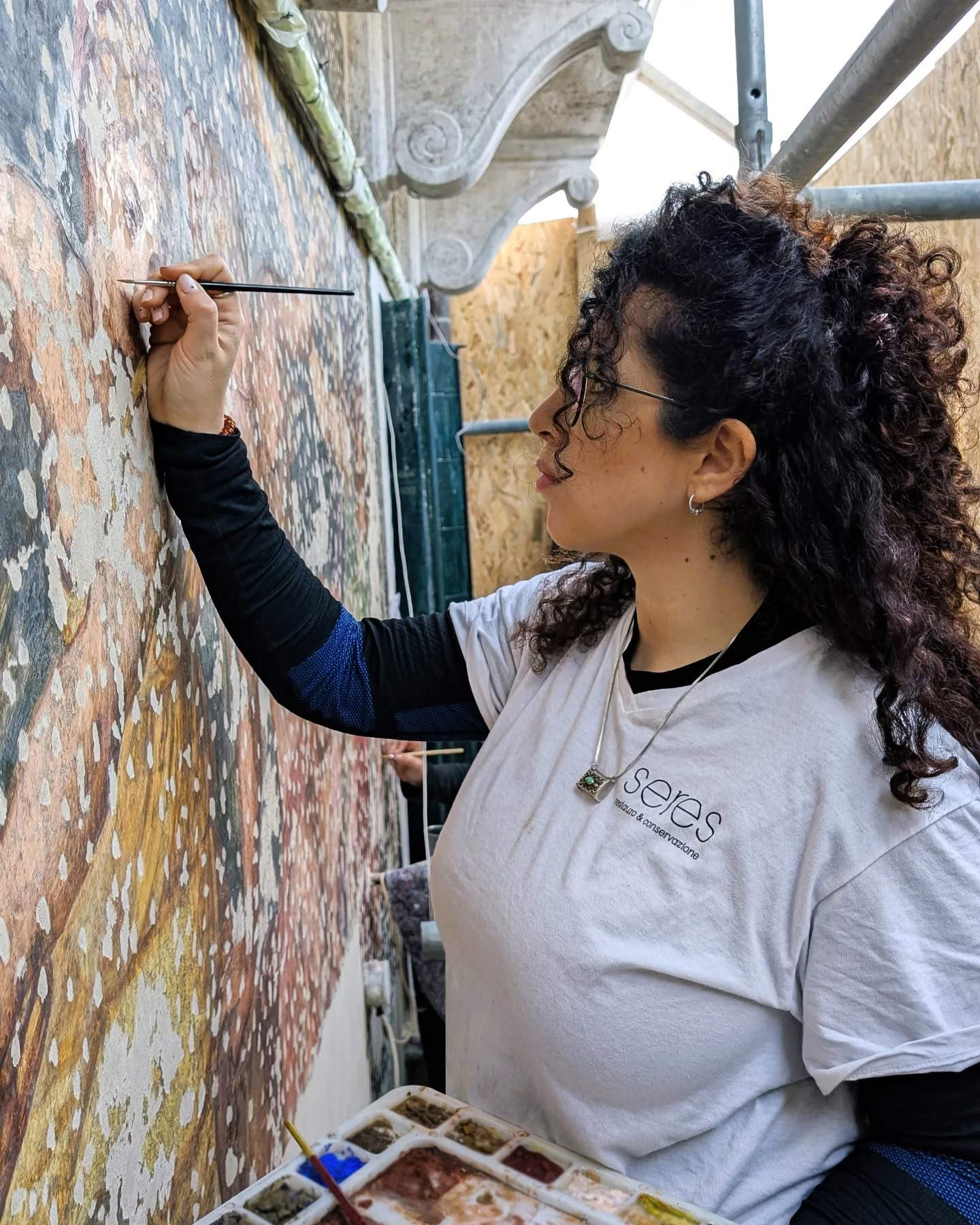 Sixteenth-century mural painting discovered in Rialto, Venice