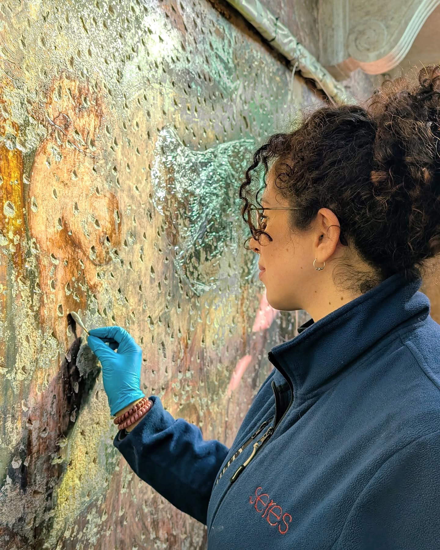 Sixteenth-century mural painting discovered in Rialto, Venice
