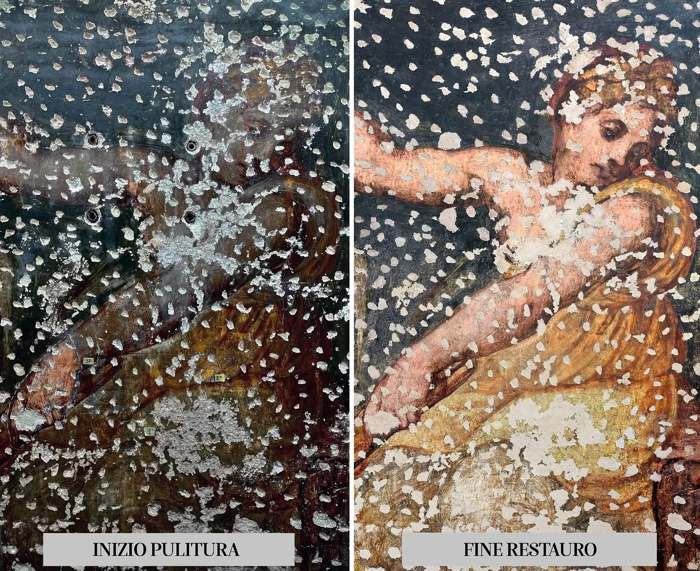 Sixteenth-century mural painting discovered in Rialto, Venice