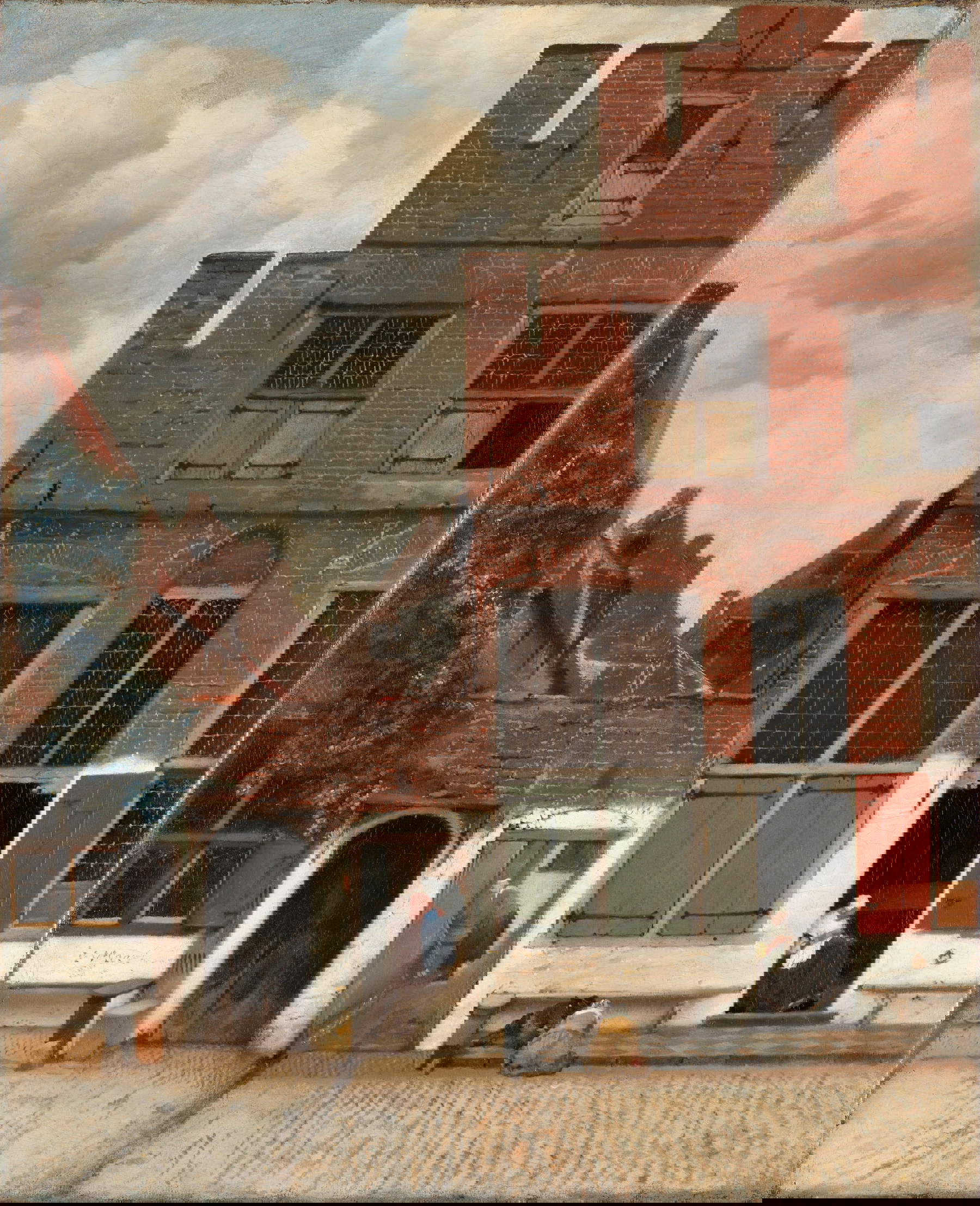 Johannes Vermeer, Veduta di case a Delft, nota anche come &quot;La stradina&quot; (1658-1659 circa). Dono di H.W.A. Deterding, Londra