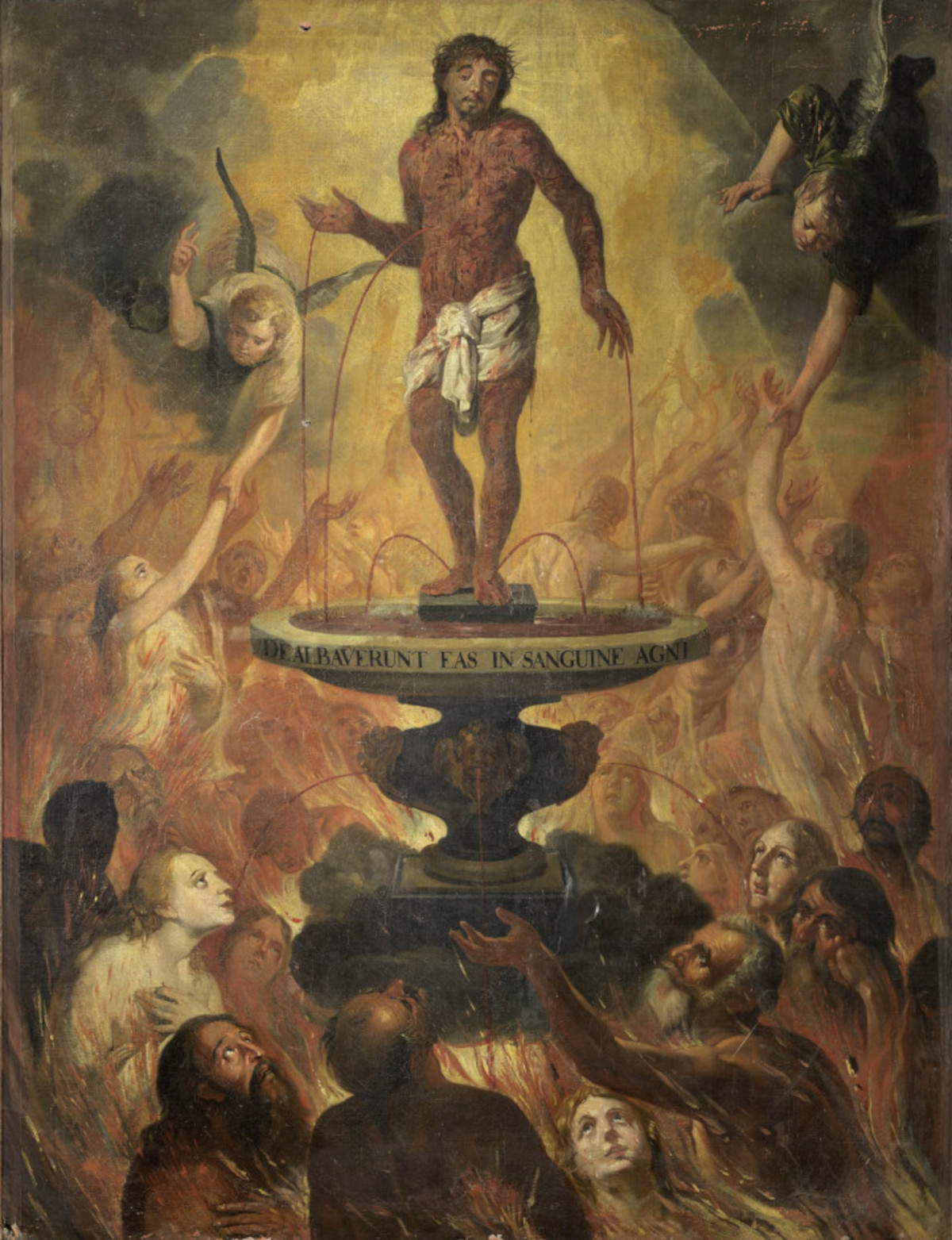 Vigor Boucquet, Cristo libera con il proprio sangue le anime del Purgatorio. Foto di Dominique Provost - Art in Flanders