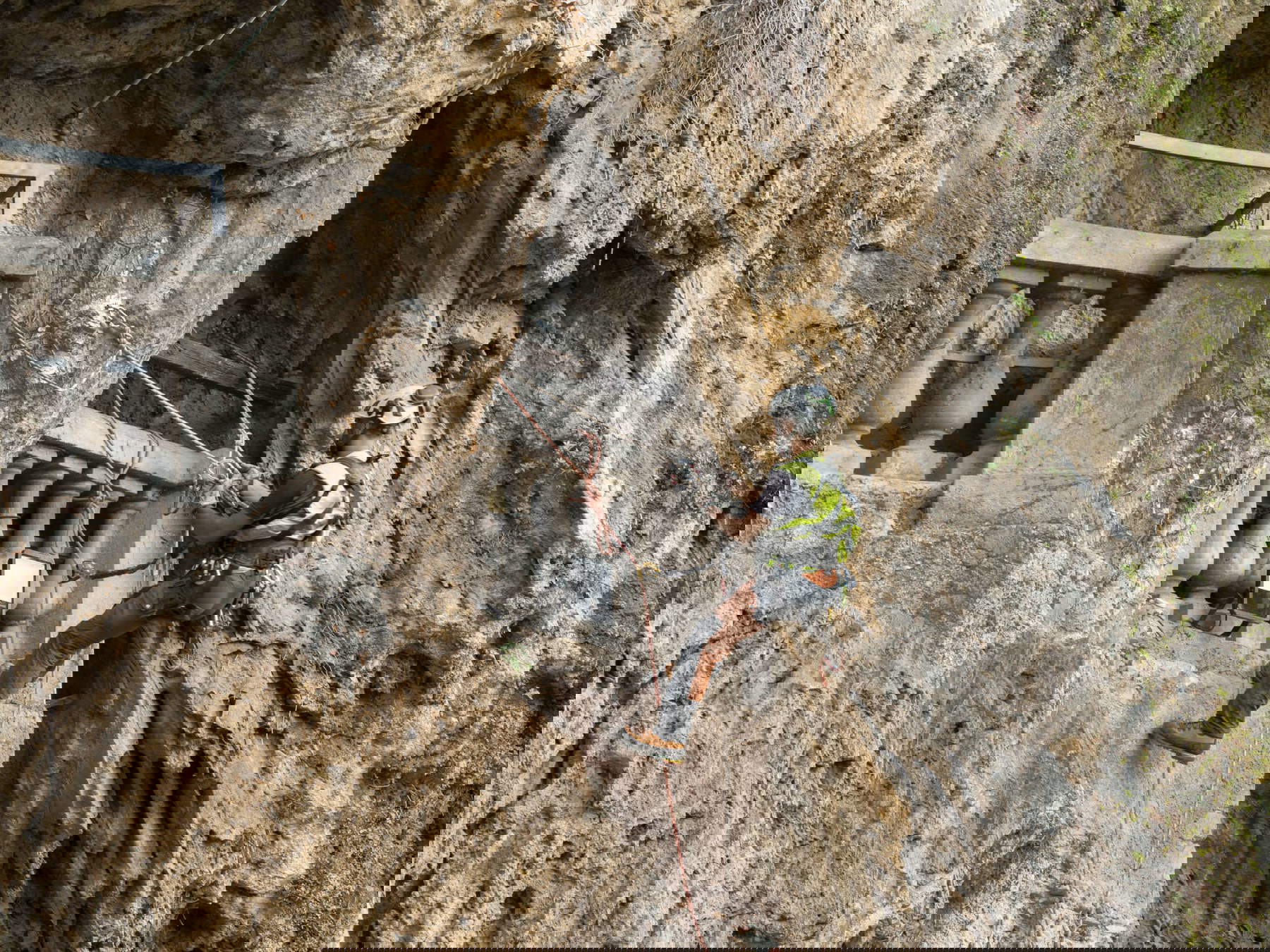 Villa Gregoriana during the interventions. Photo: Massimo Siragusa