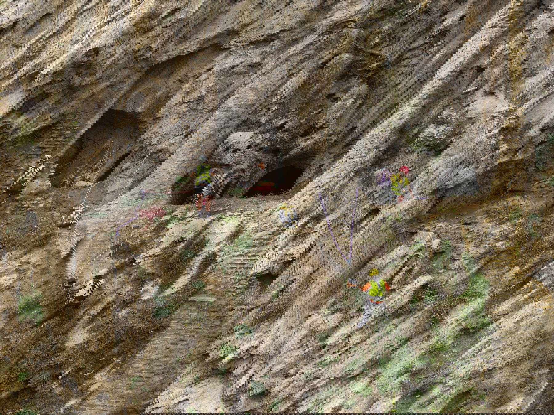 Villa Gregoriana during the interventions. Photo: Massimo Siragusa