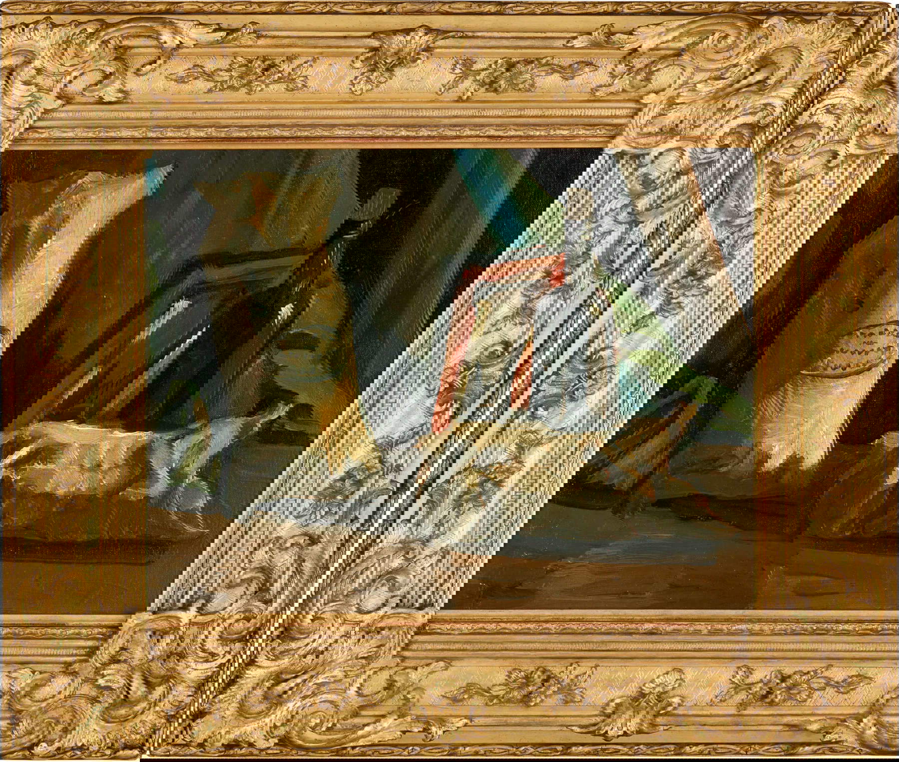 Vincent van Gogh, Still Life with Two Bags and a Bottle (Nuenen, November 1884; oil on canvas, 58.7 x 48.5 cm)