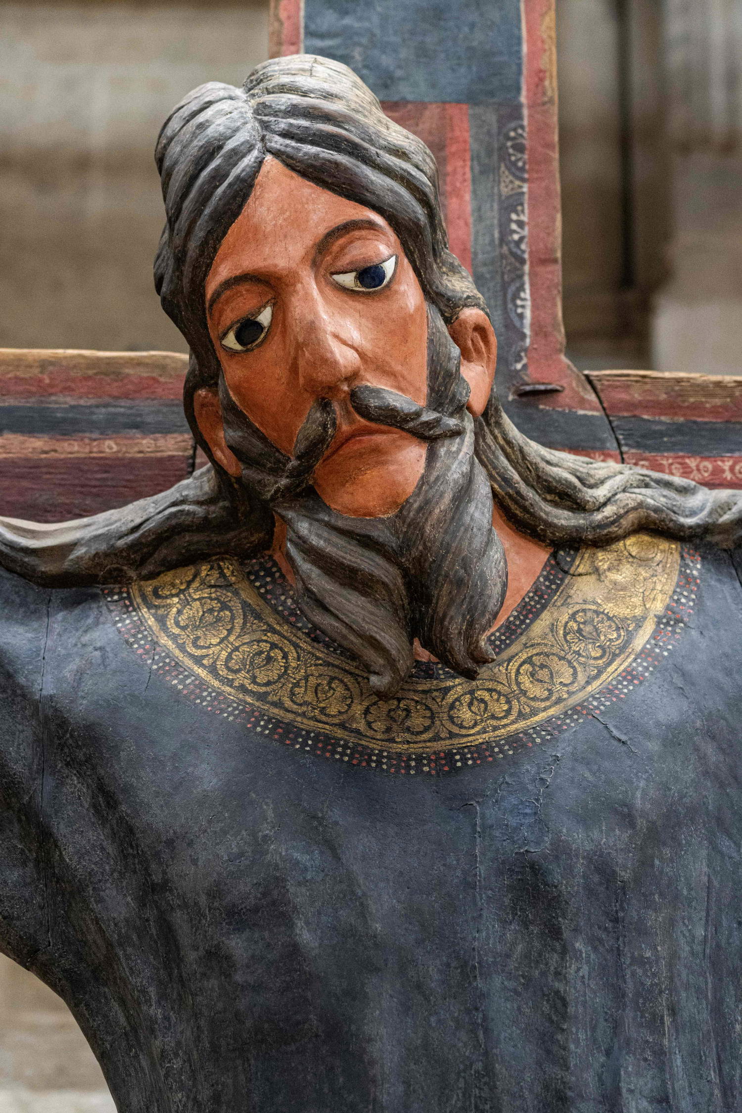 Holy face after restoration. Courtesy of Ente Chiesa Cattedrale San Martino Lucca. Photo: Alcide