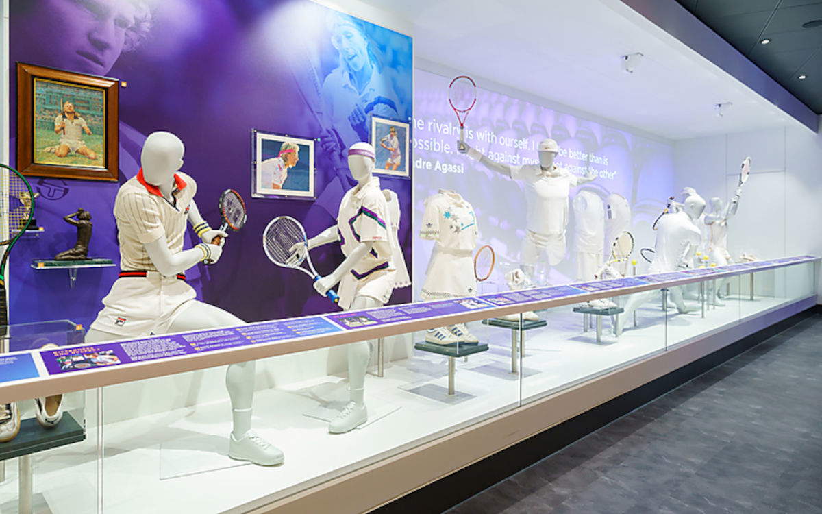 Interno del Wimbledon Lawn Tennis Museum