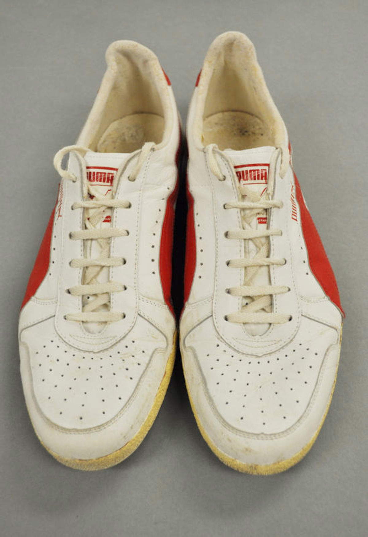 Scarpe da tennis Puma indossate da John Barrett, 1986