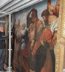 Brescia, inicio de la restauración de la Asunción de Moretto en el Duomo Vecchio