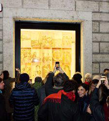 Rome, at Conciliazione 5 space Jonathas de Andrade's installation on solidarity